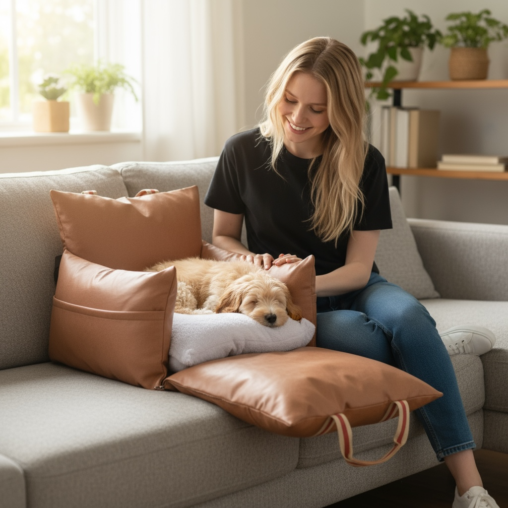 🐾 Luxury Pet Home & Car Seat – Safety, Comfort & Style
