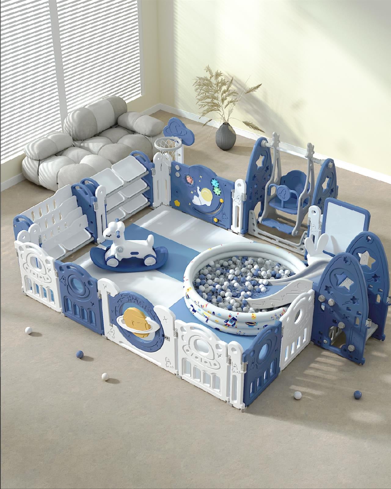 Multi-Combination Luxury Baby Play Yard Safety Plastic Fence Kids Large Playpen Portable Playground For Children Indoor