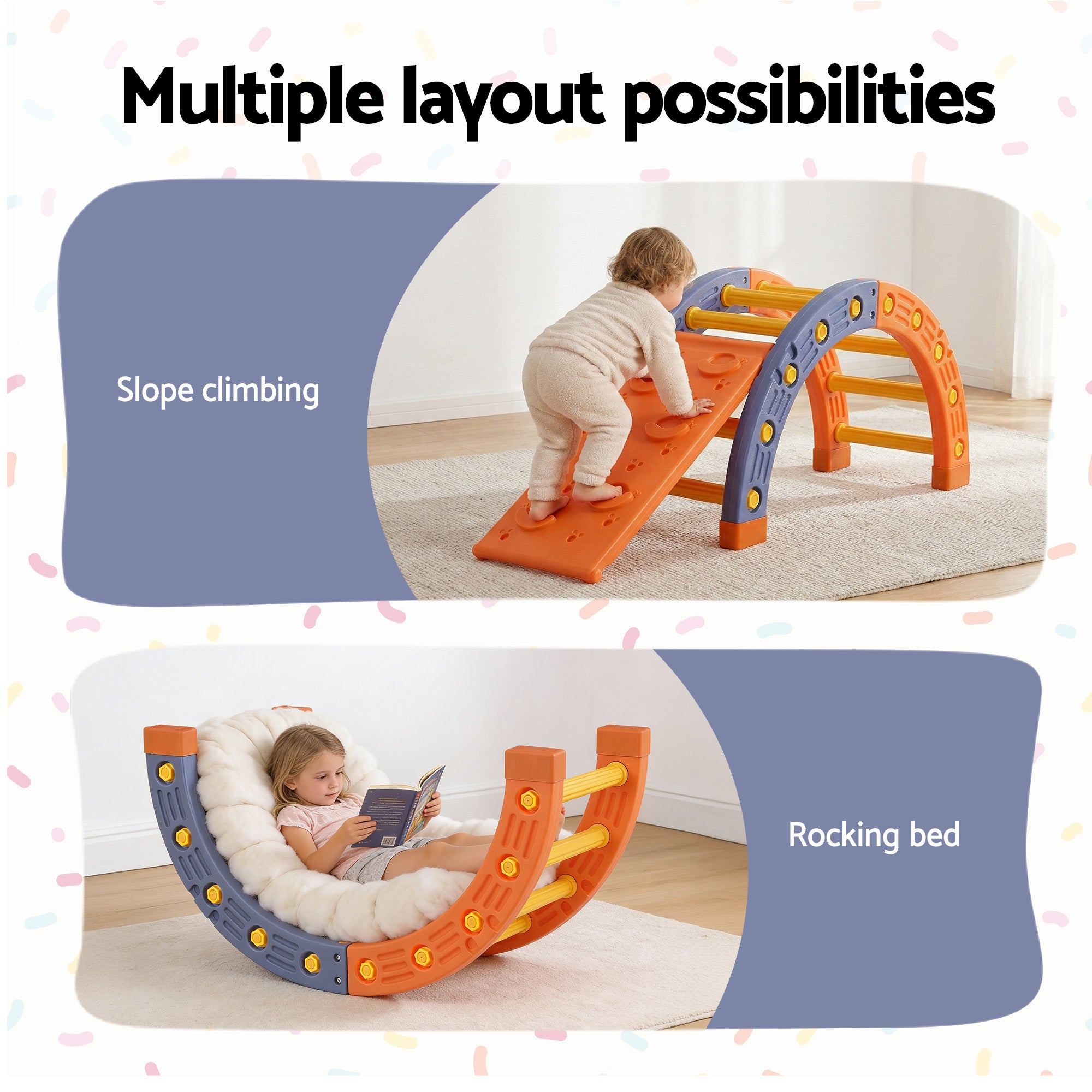 Keezi Versatile Toddler Climber Playset – Multi-Function Slide & Climbing Set