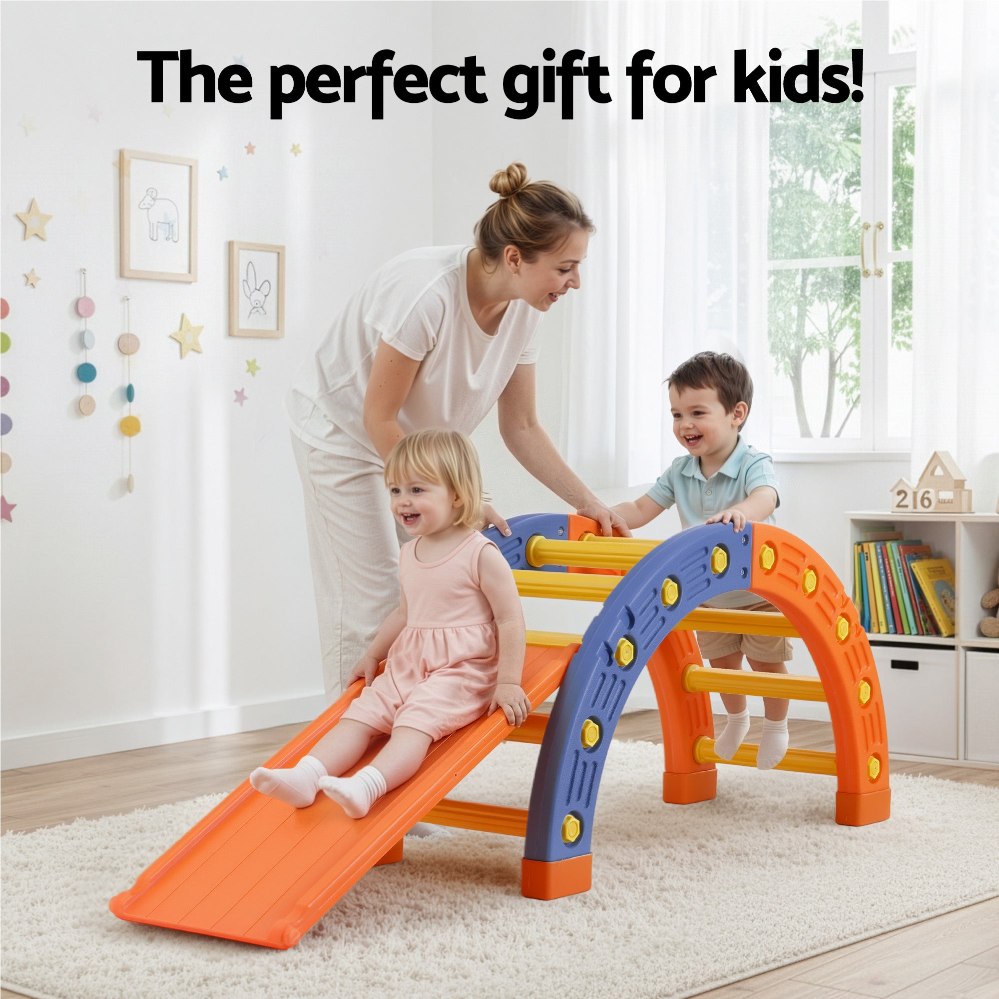 Keezi Versatile Toddler Climber Playset – Multi-Function Slide & Climbing Set