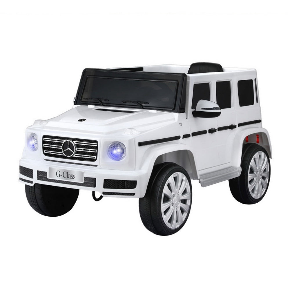 Kids Ride On Car Licensed G500 Electric Toys Horn Remote 12V White