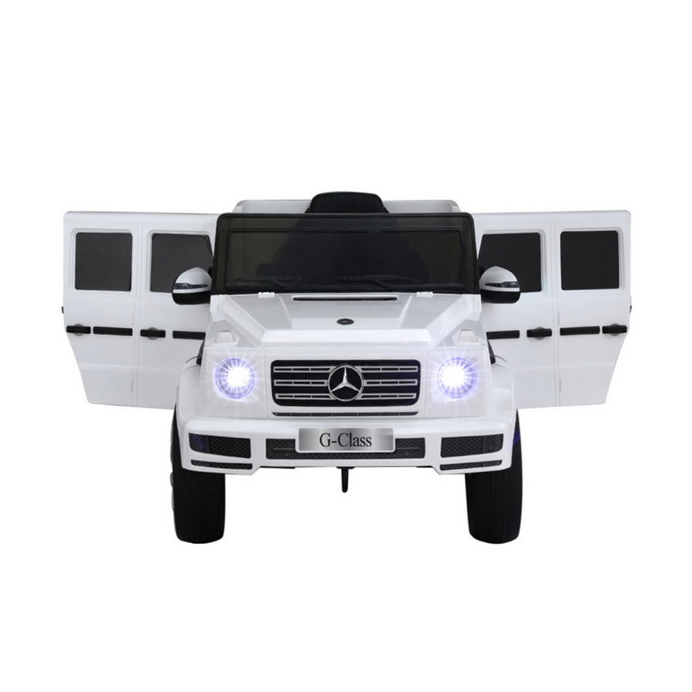 Kids Ride On Car Licensed G500 Electric Toys Horn Remote 12V White