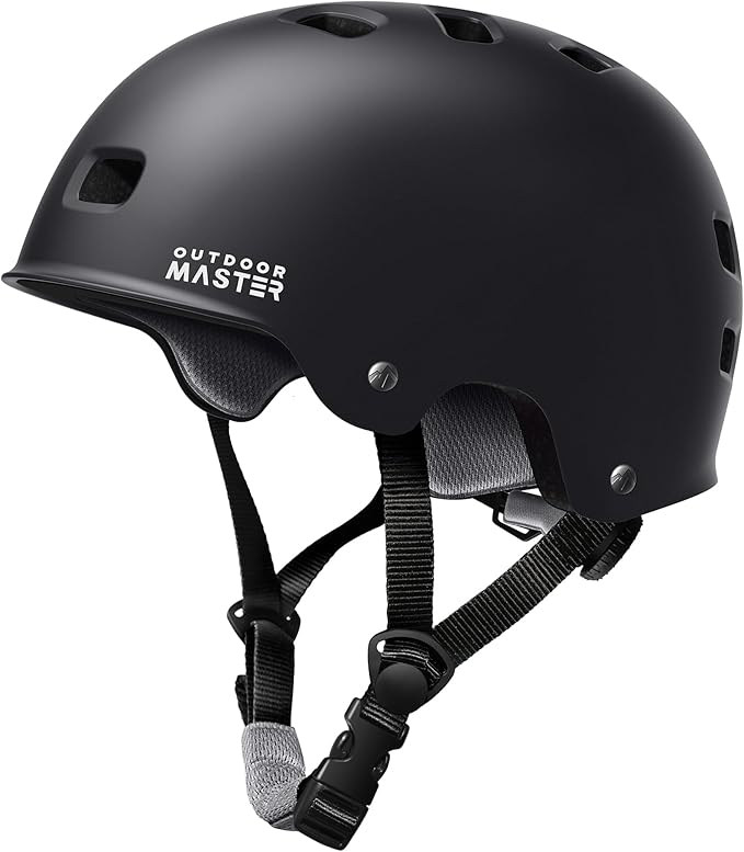OutdoorMaster Multi-Sport Helmet – Medium (55–58cm) | Black