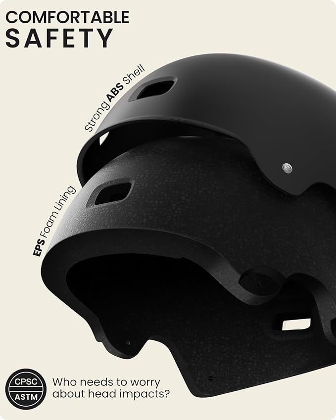 OutdoorMaster Multi-Sport Helmet – Medium (55–58cm) | Black