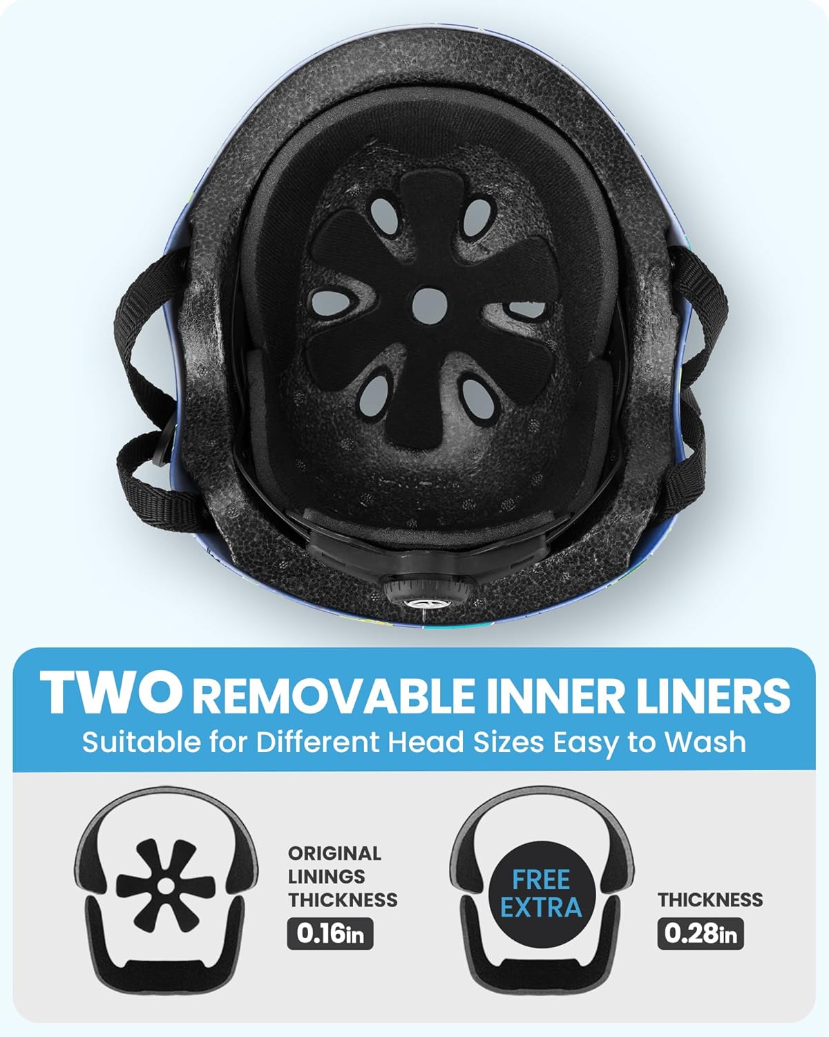 OutdoorMaster Oryx Kids Bike Helmet – Dinoverse Madness (Large 56–60cm)