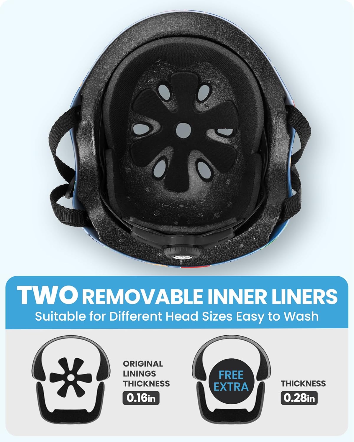 OutdoorMaster Oryx Kids Bike Helmet – Dino Volcanoland (Large 56–60cm)