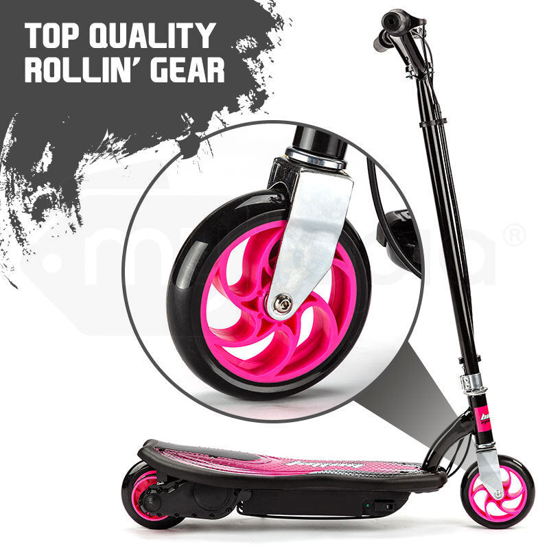 BULLET ZPS Kids Electric Scooter 140W Children Toy Pink Girls Battery Ride - Micky Mart
