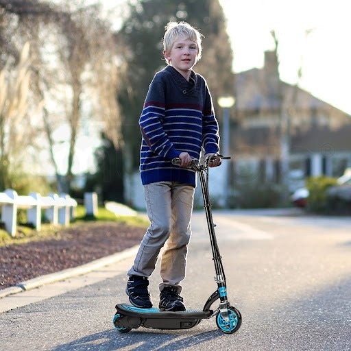 BULLET ZPS 6 Inch Kids Electric Scooter 140W 15km Children Ride On Toy Rechargeable Battery Blue - Micky Mart