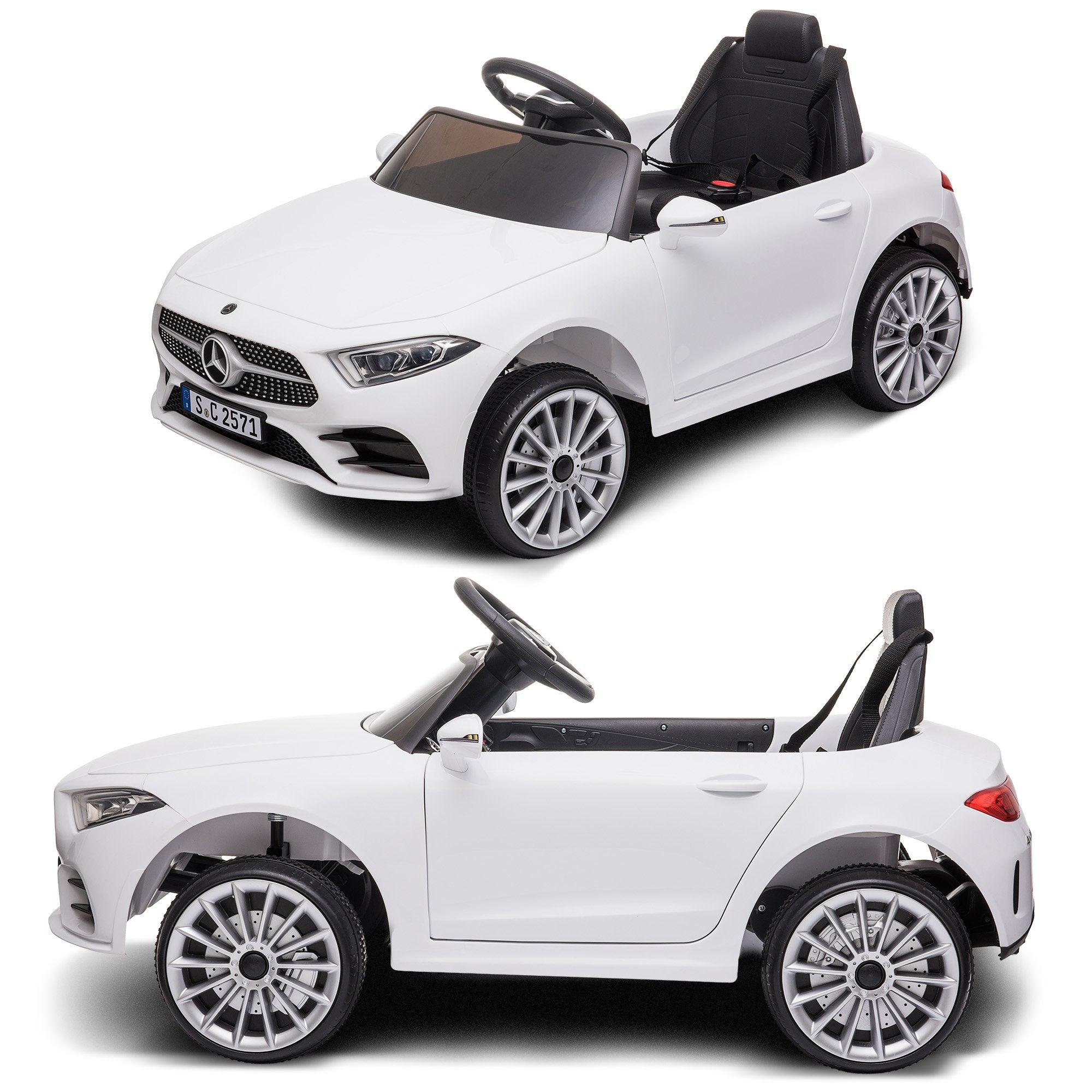 Kahuna Mercedes Benz CLS 350 Kids Electric Ride On Car with Remote Control - White