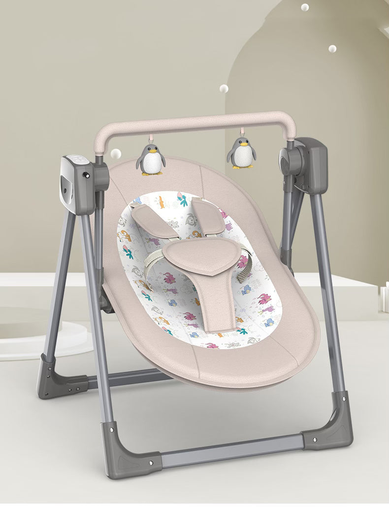 Electric Swing portable foldable cradle bed with wireless Bluetooth multifunctional baby bed - Micky Mart