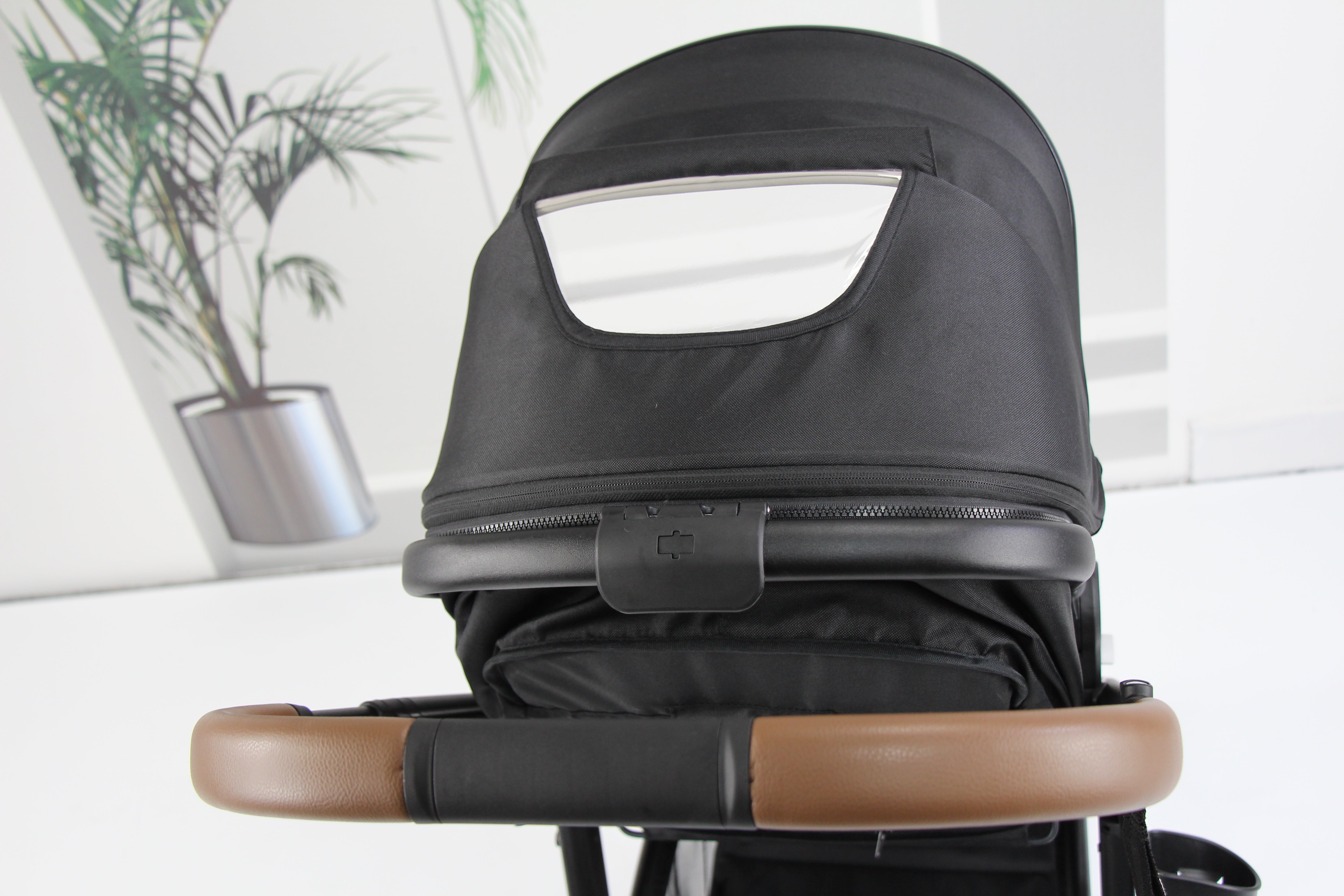 Baby pram / Stroller 2 in 1 convertible bassinet -Black - Micky Mart