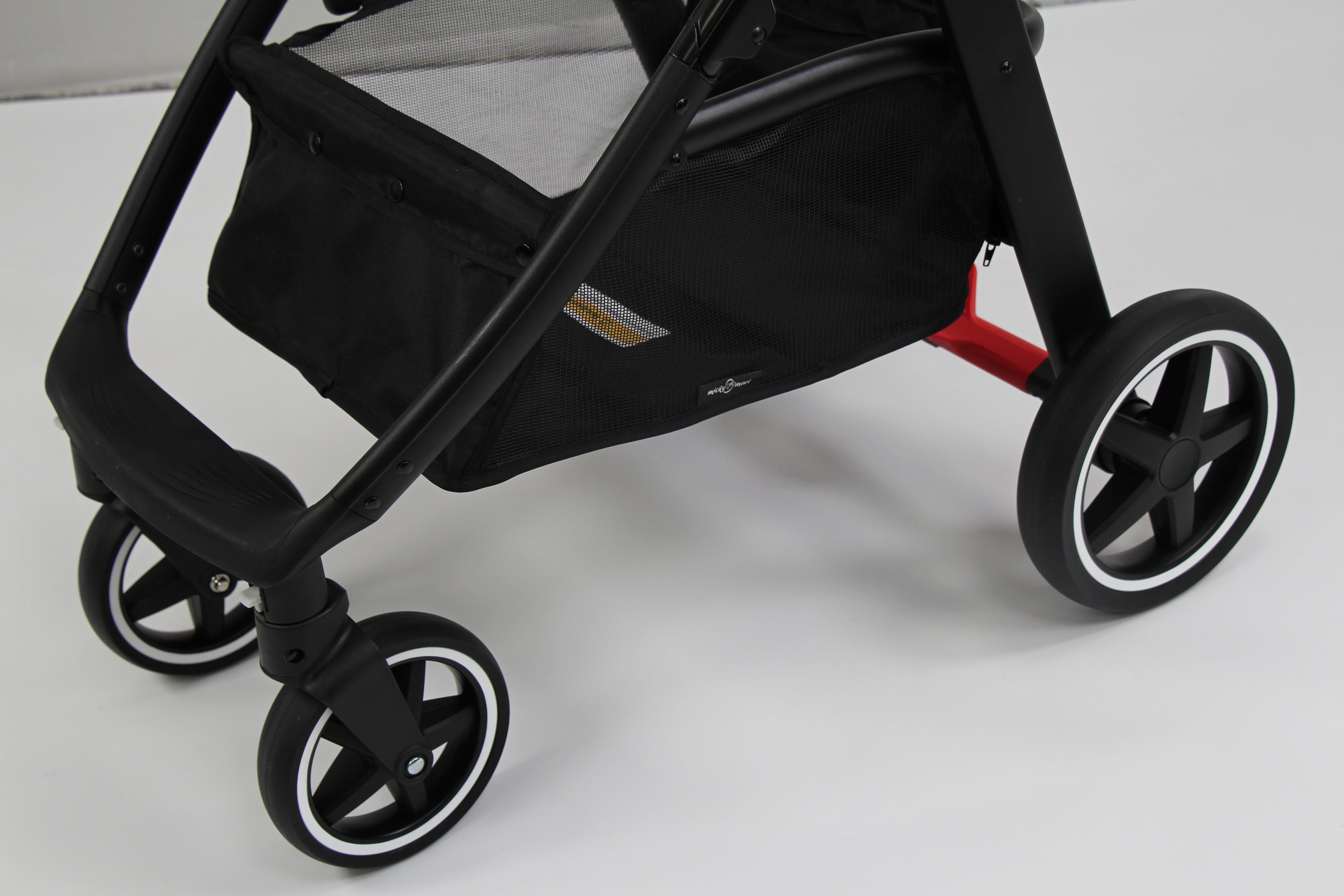 Baby pram / stroller 2 in 1 convertible - grey - Micky Mart