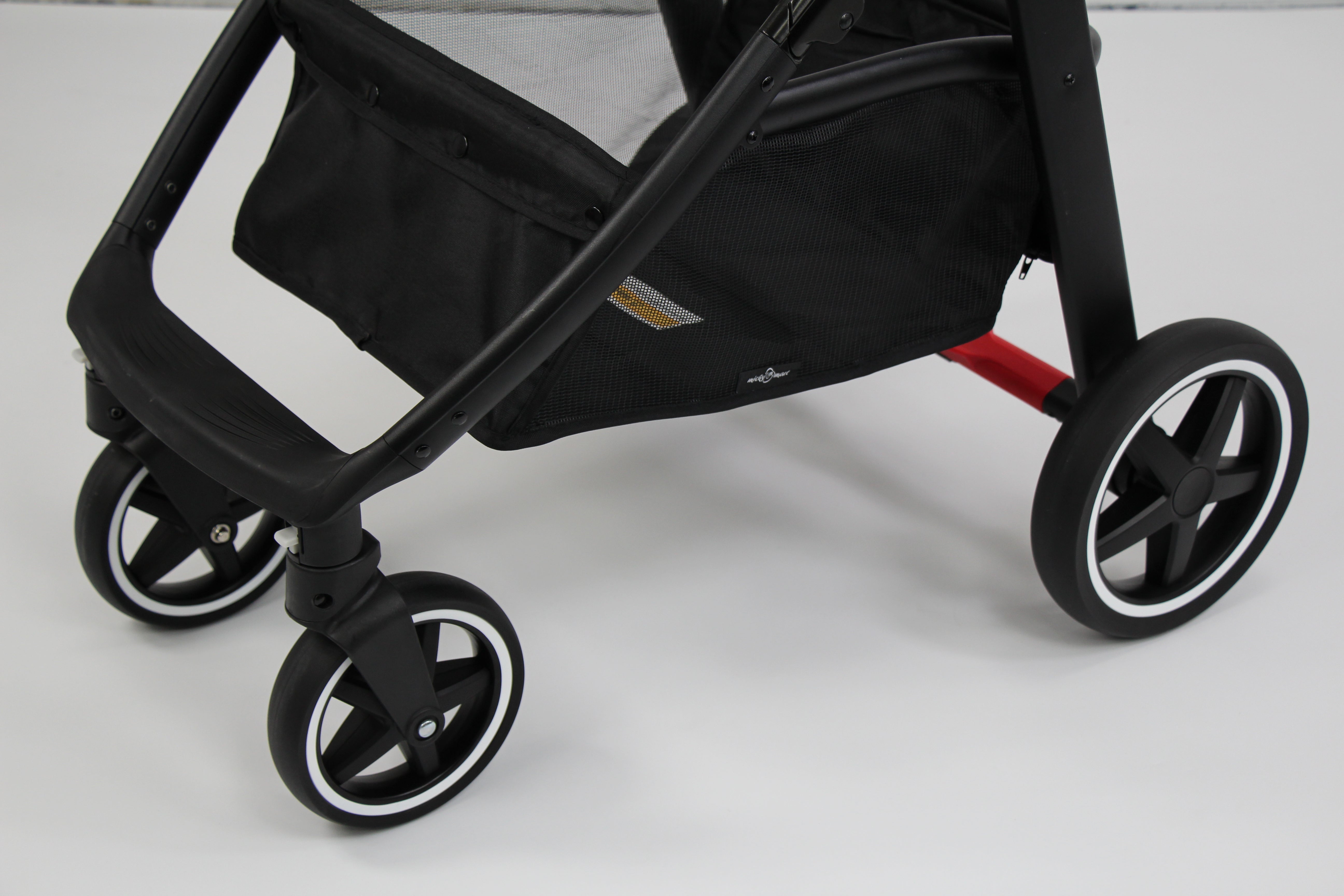 Baby pram / Stroller 2 in 1 convertible bassinet -Black - Micky Mart