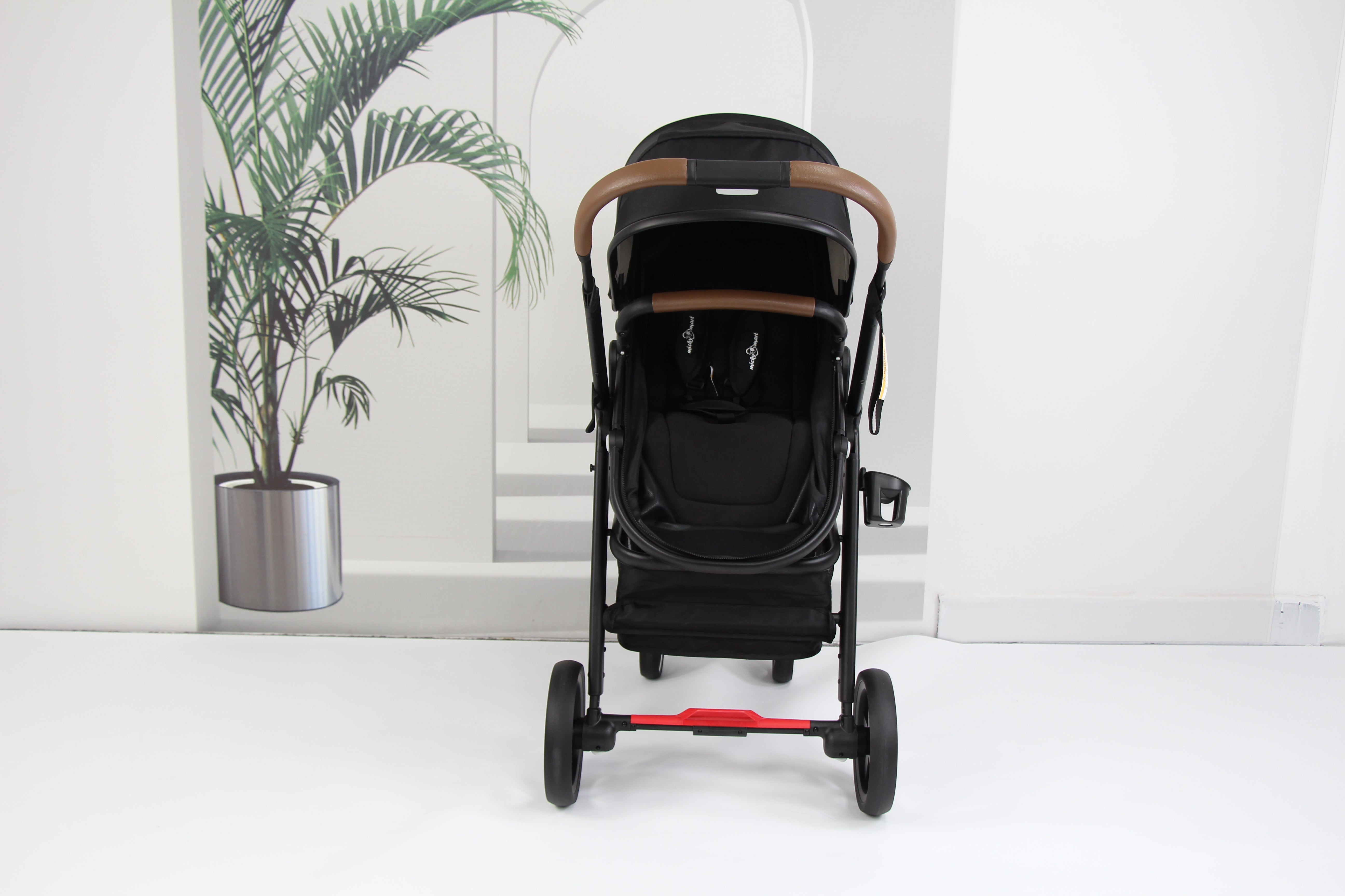 Baby pram / Stroller 2 in 1 convertible bassinet -Black - Micky Mart