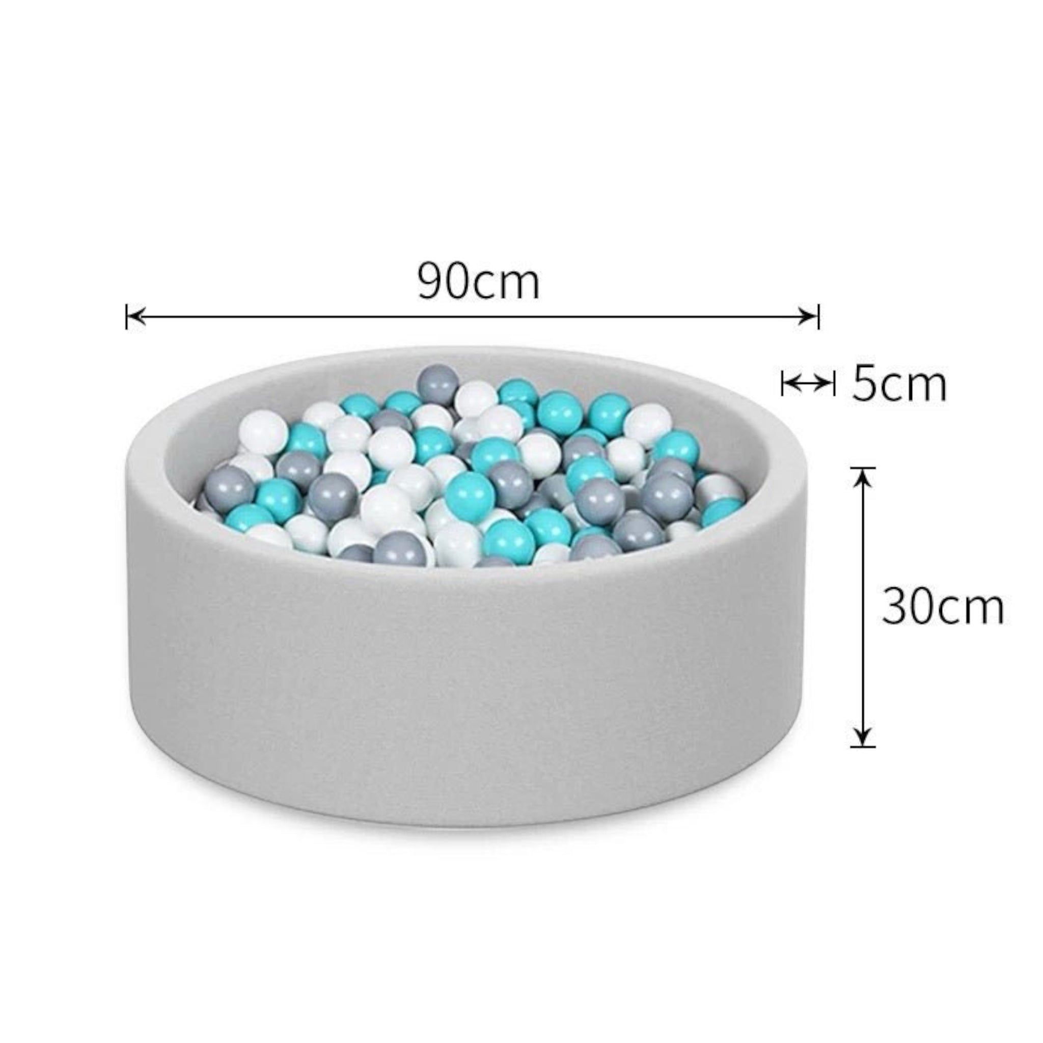 Foam Sponge Soft Ball Pit With 100 Balls - Micky Mart