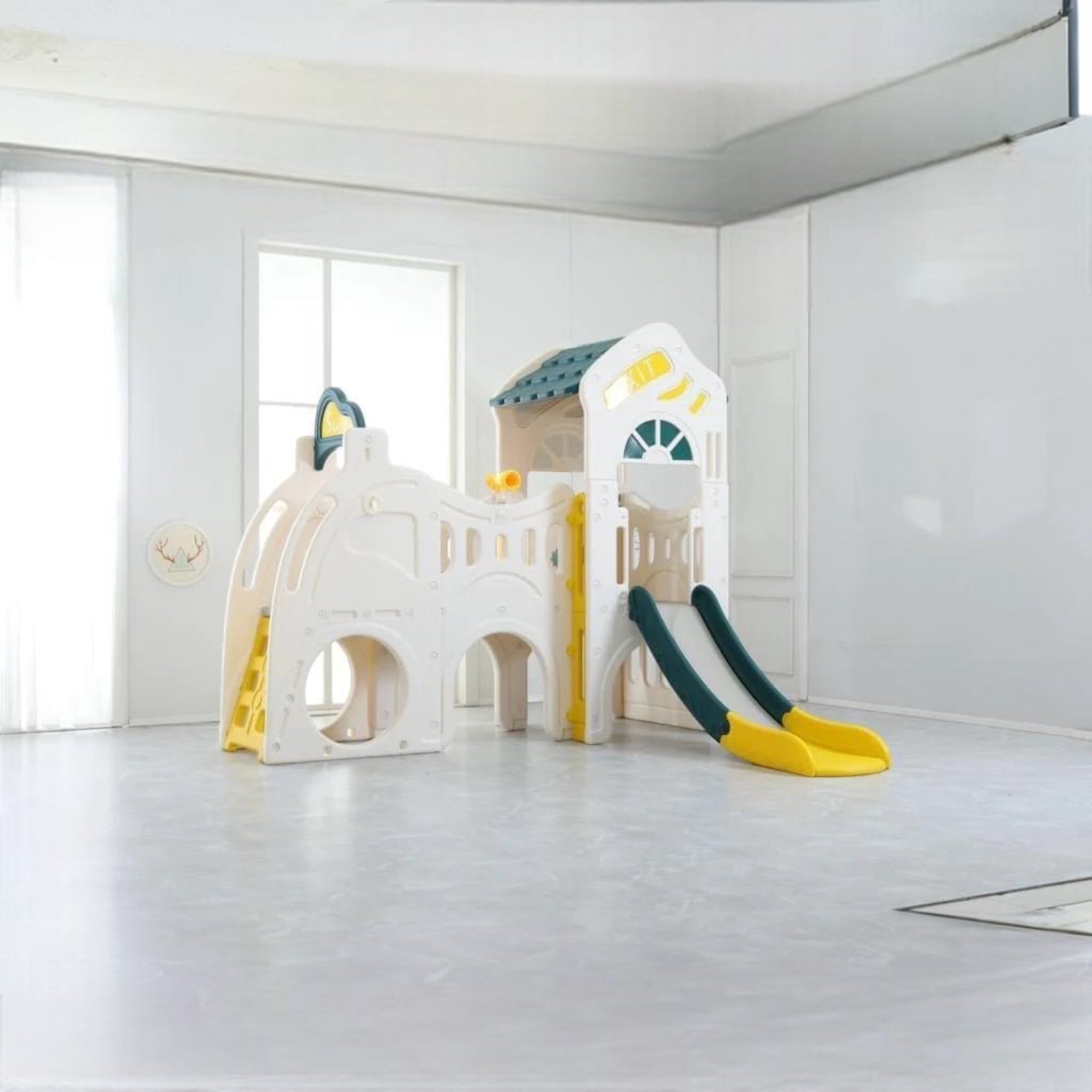 Children castle Giant Slide indoors and outdoors fun time - Micky Mart