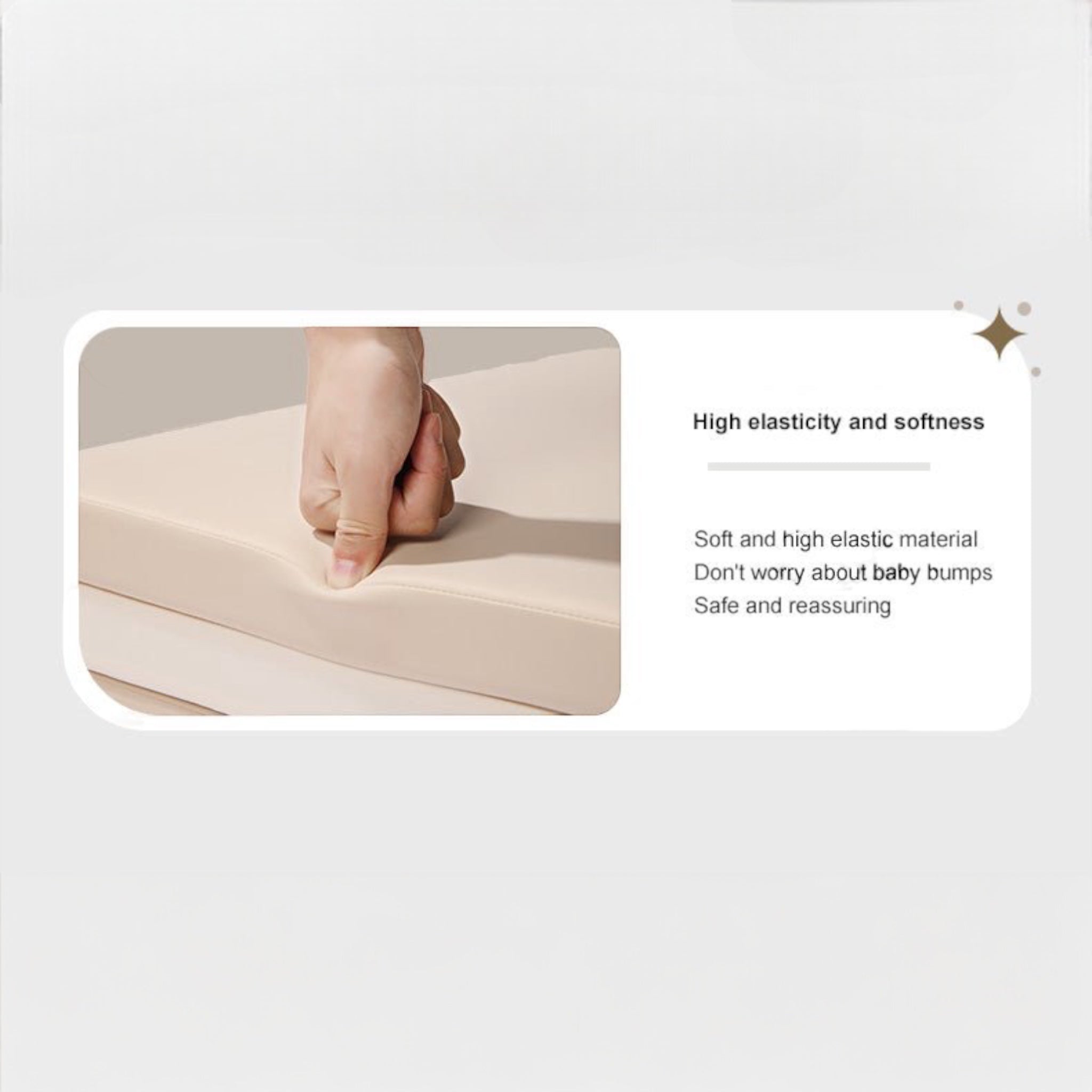 PU Leather Mat 4cm Thickness Crawling Kids Playmat Waterproof - Micky Mart