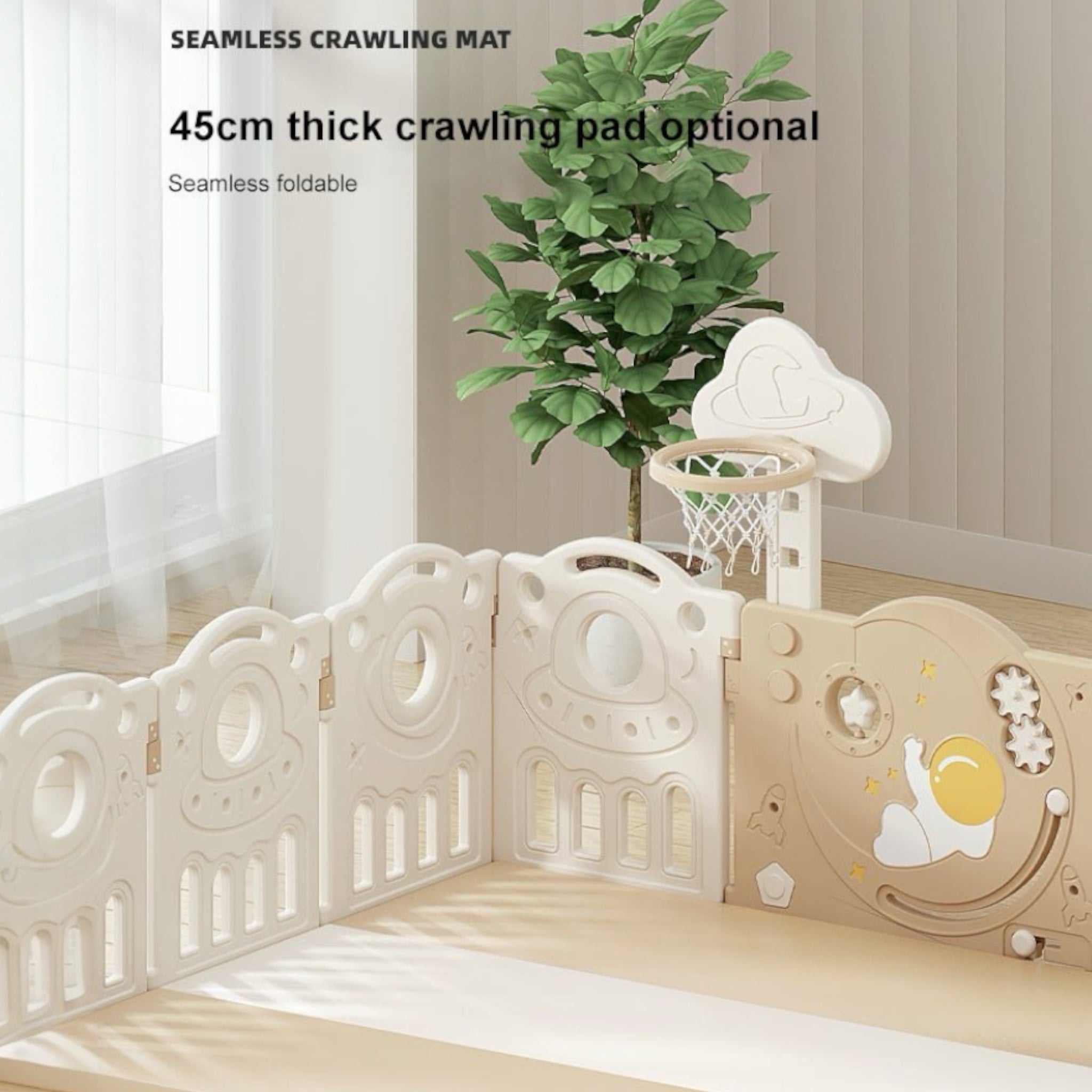 playpen 180x200 cm with slide swing and easel Australia