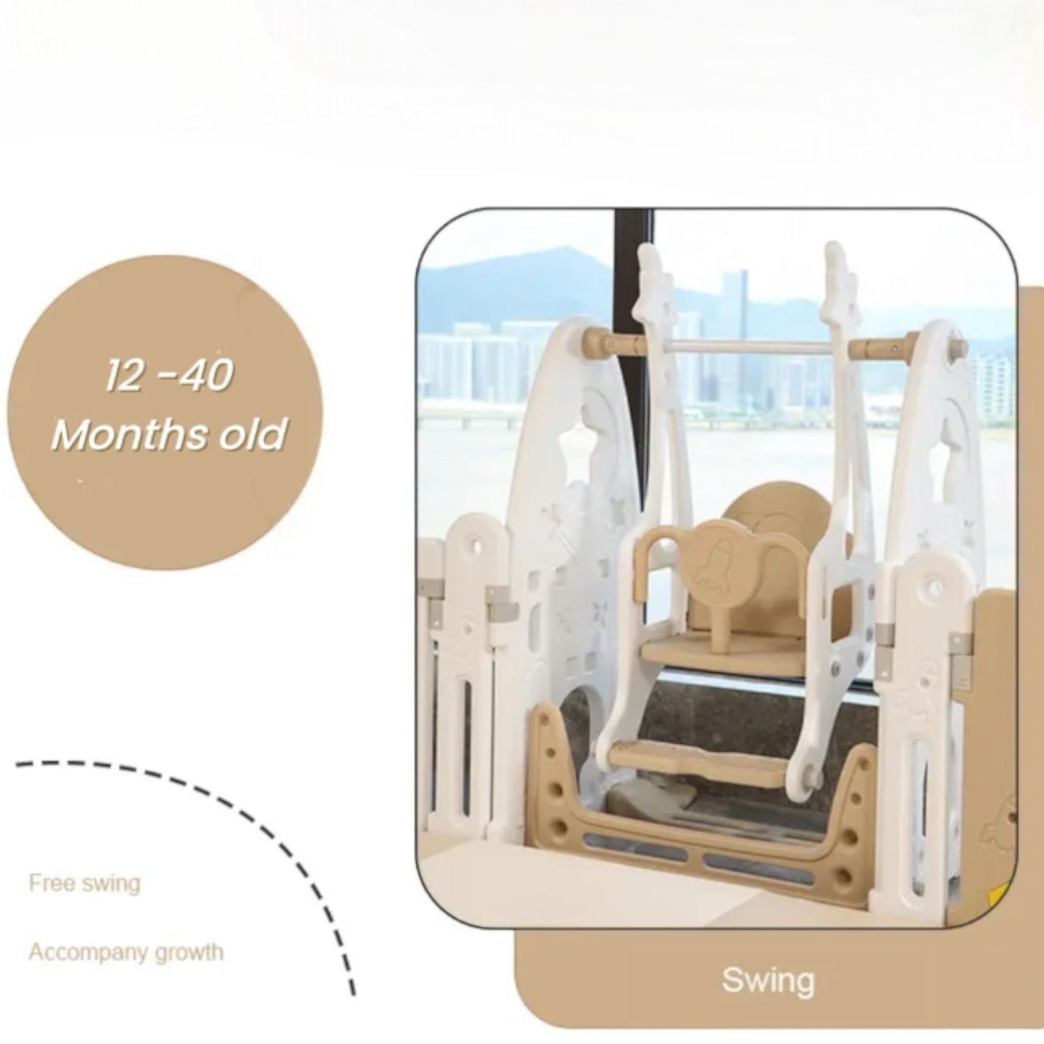playpen 180x200 cm with slide swing and easel Australia