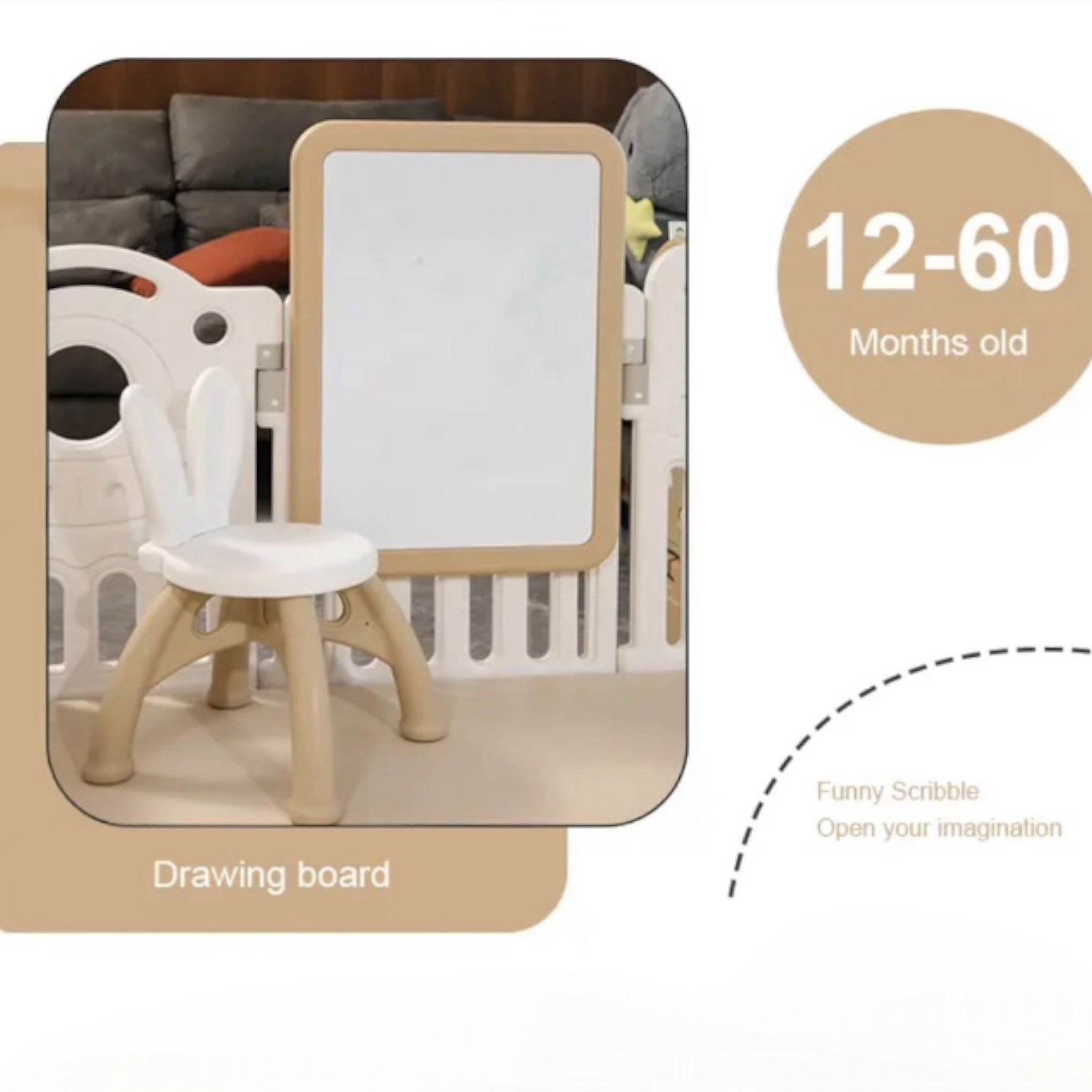 playpen 180x200 cm with slide swing and easel Australia