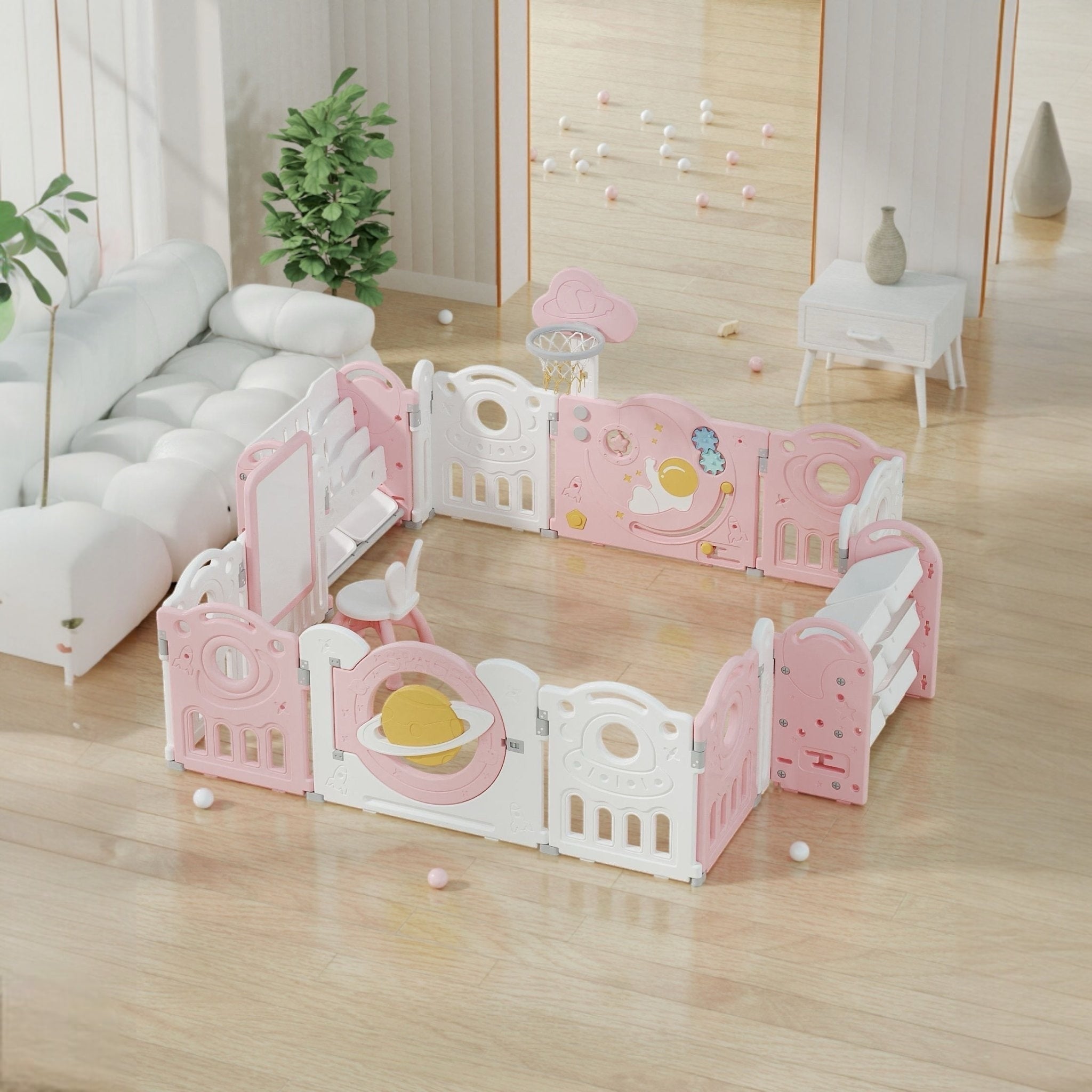 educational playpen 180x200 cm bookshelf easel Australia