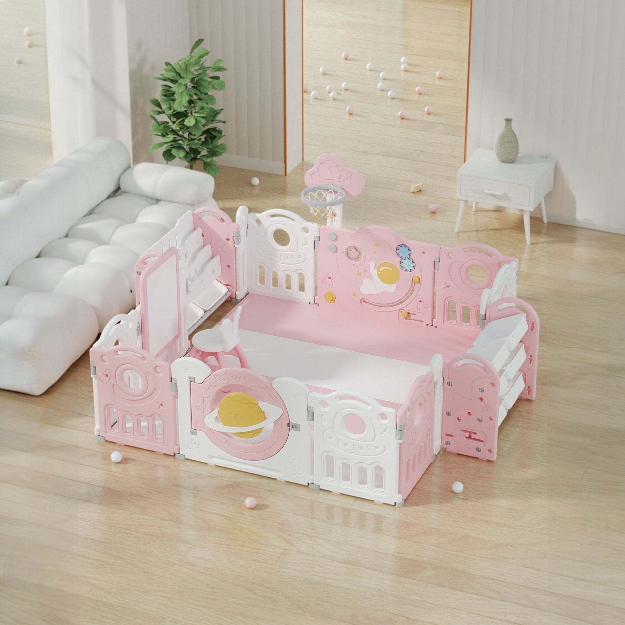 educational playpen 180x200 cm bookshelf easel Australia