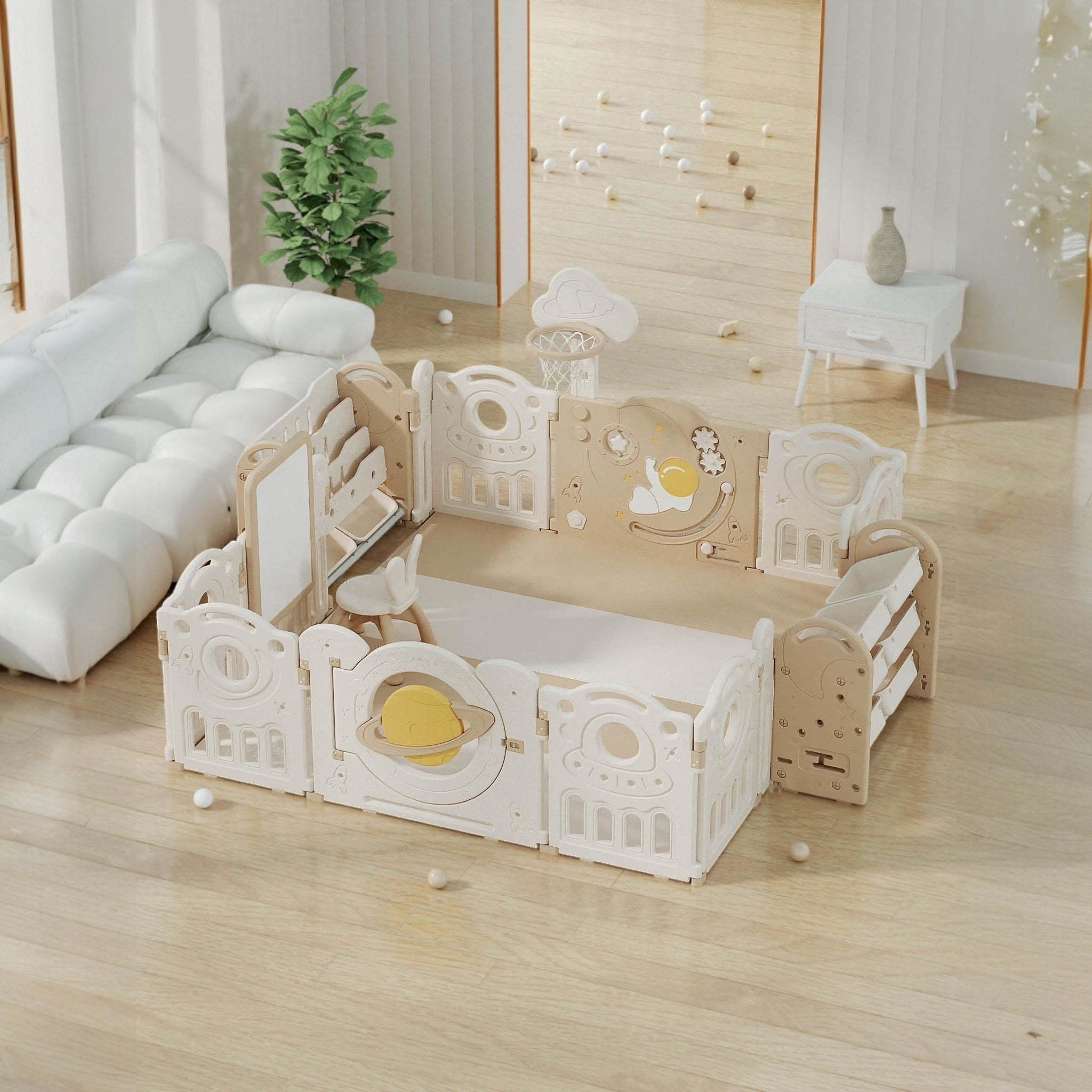 educational playpen 180x200 cm bookshelf easel Australia