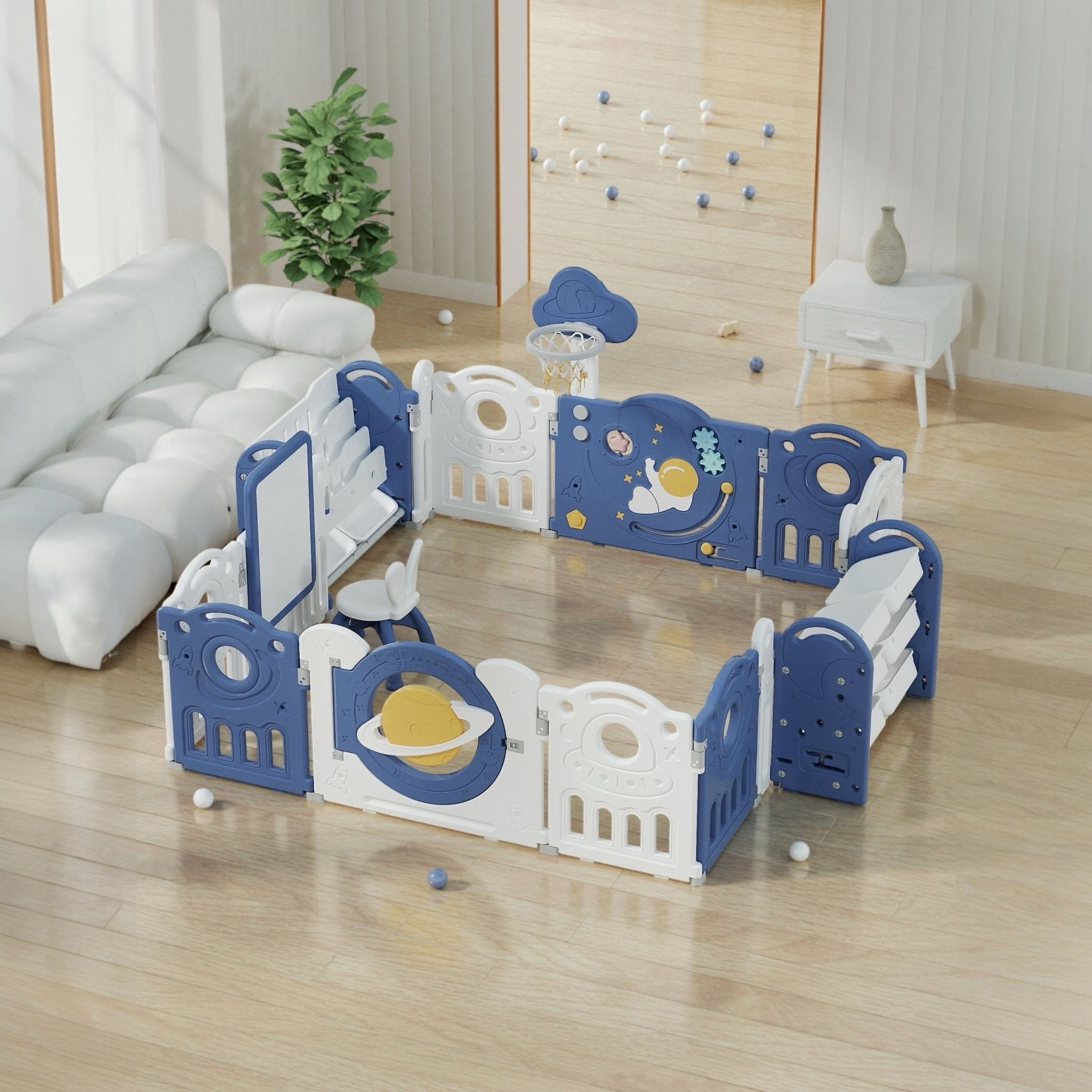 educational playpen 180x200 cm bookshelf easel Australia