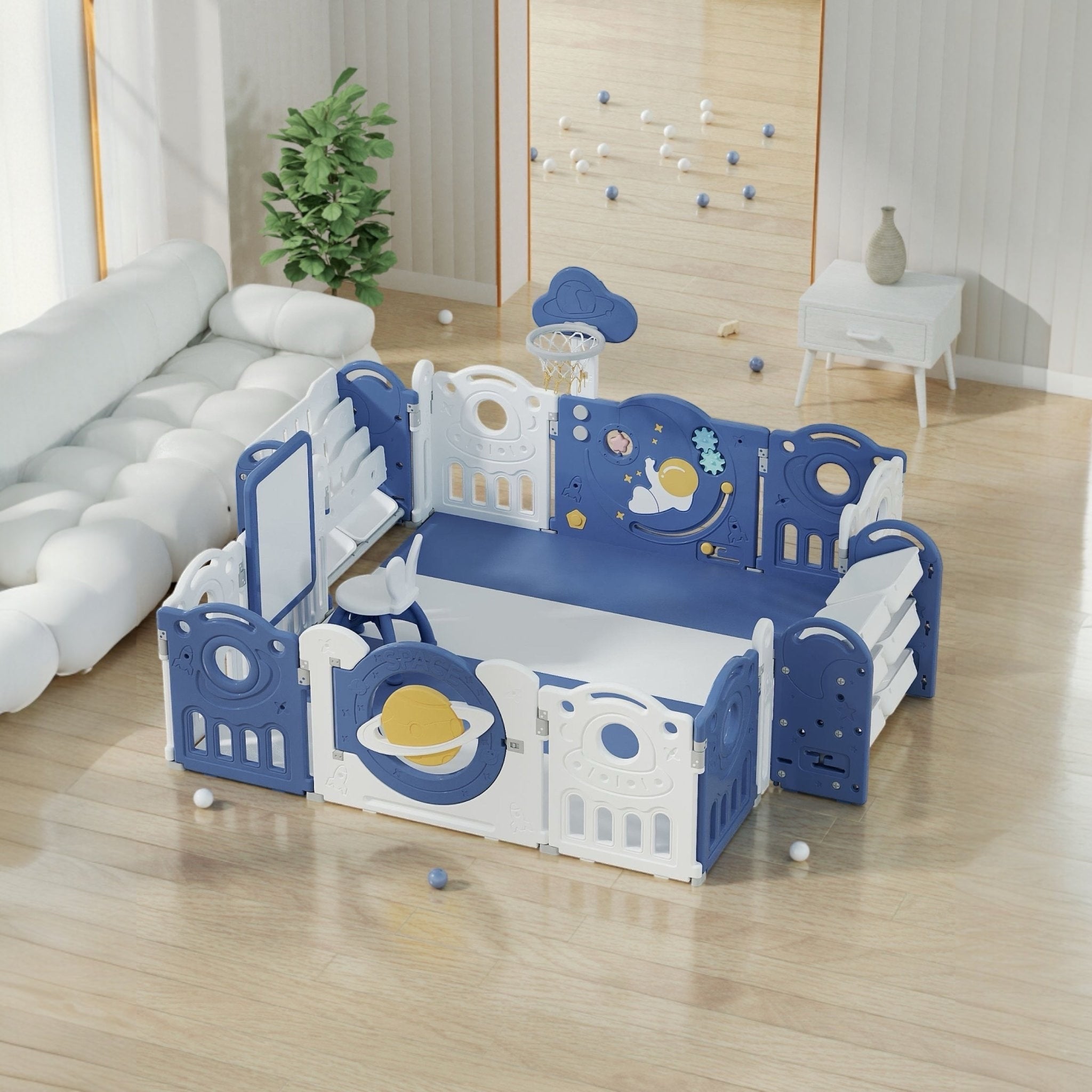 educational playpen 180x200 cm bookshelf easel Australia