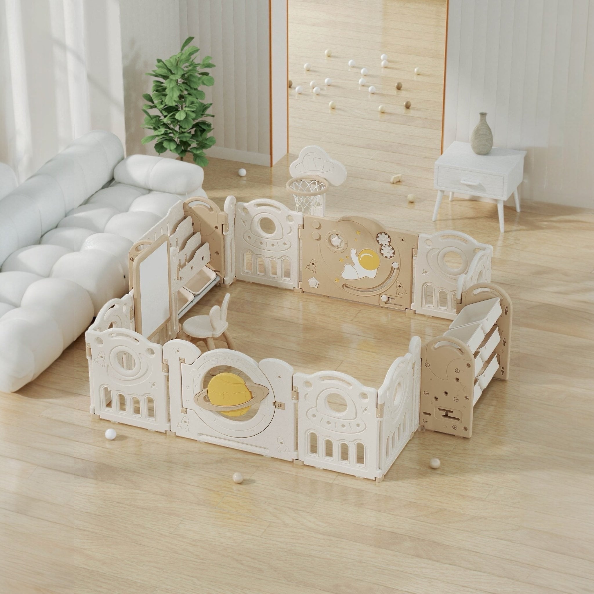 educational playpen 180x200 cm bookshelf easel Australia