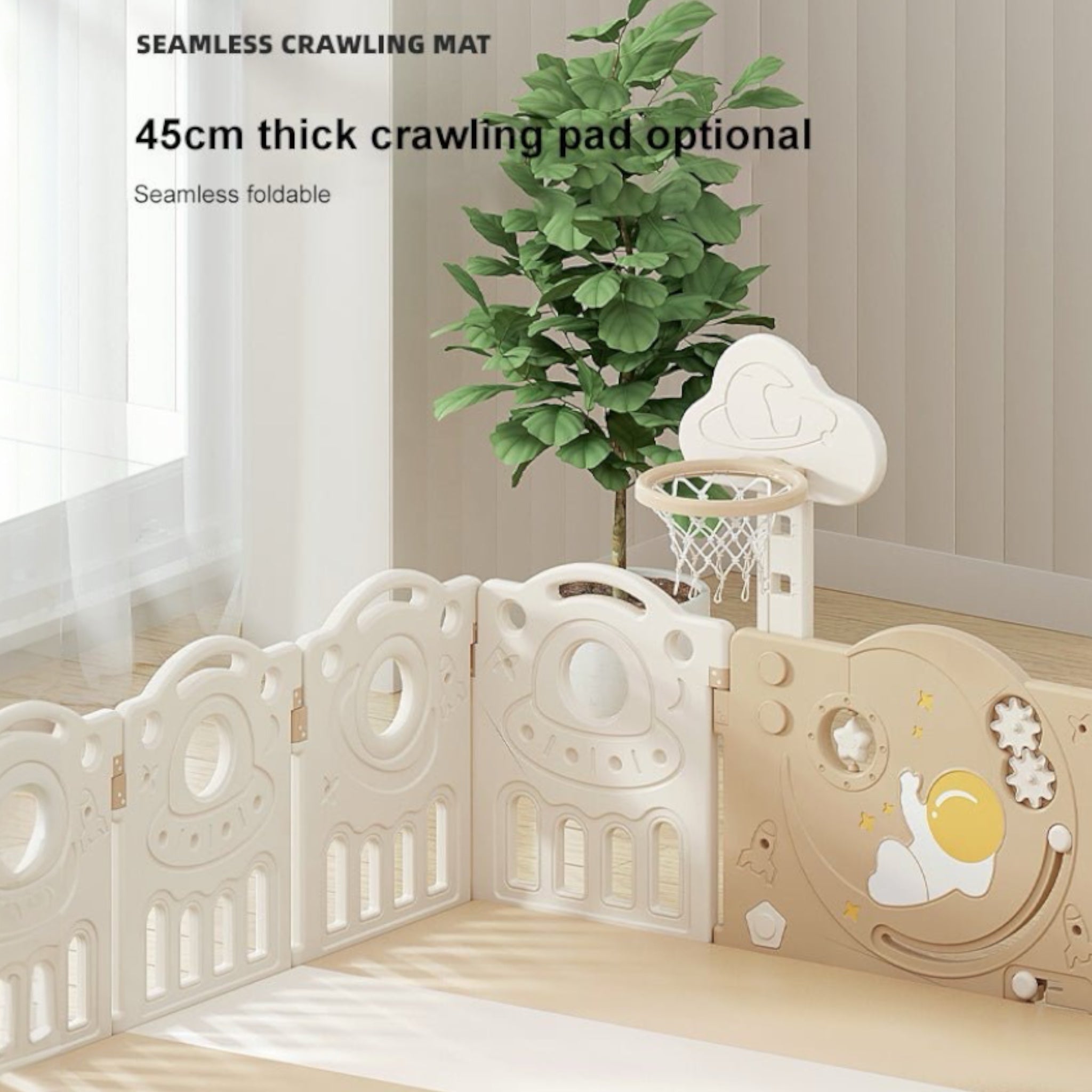 kids playpen 180x200 with gate slide rocking horse Australia.