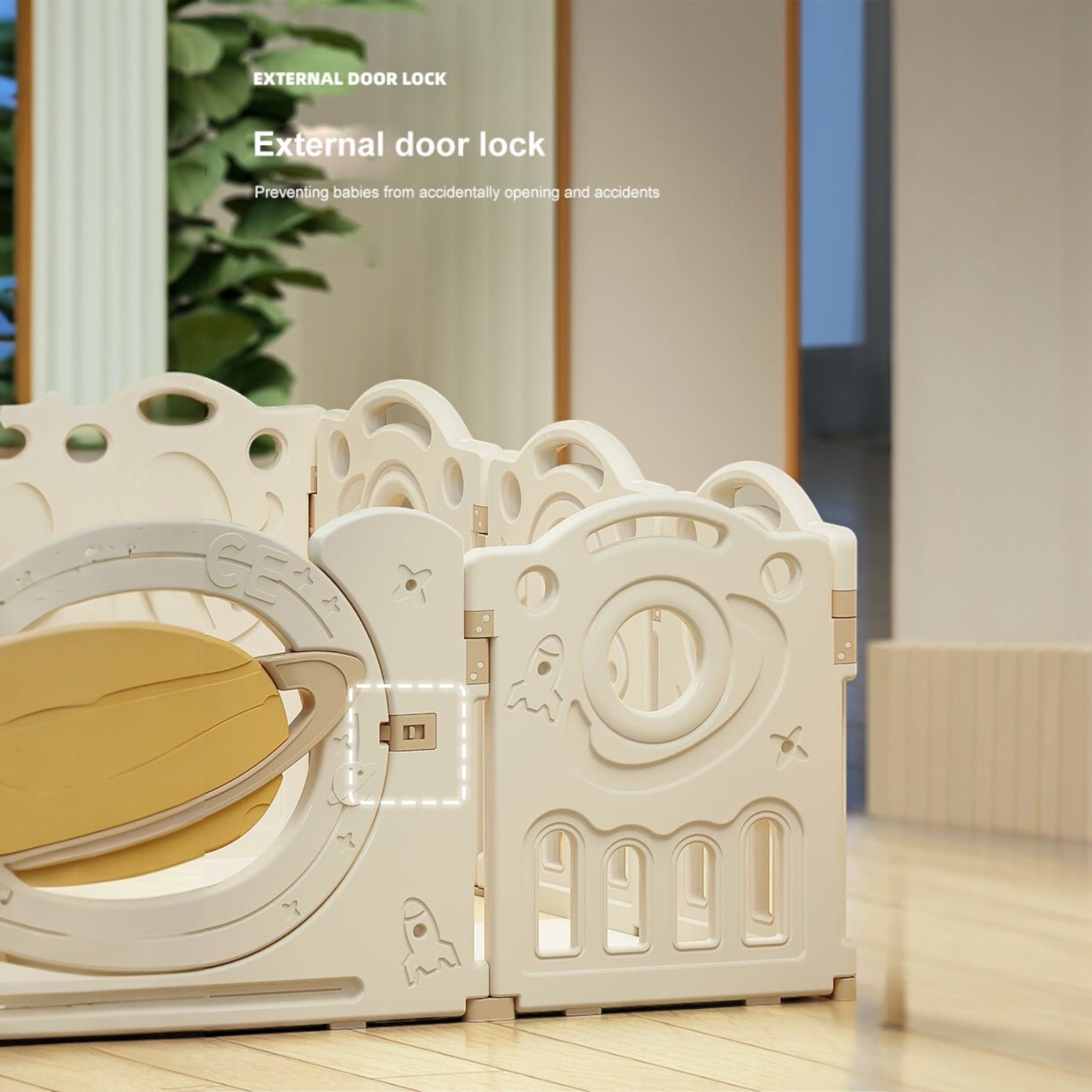 kids playpen 180x200 with gate slide rocking horse Australia.