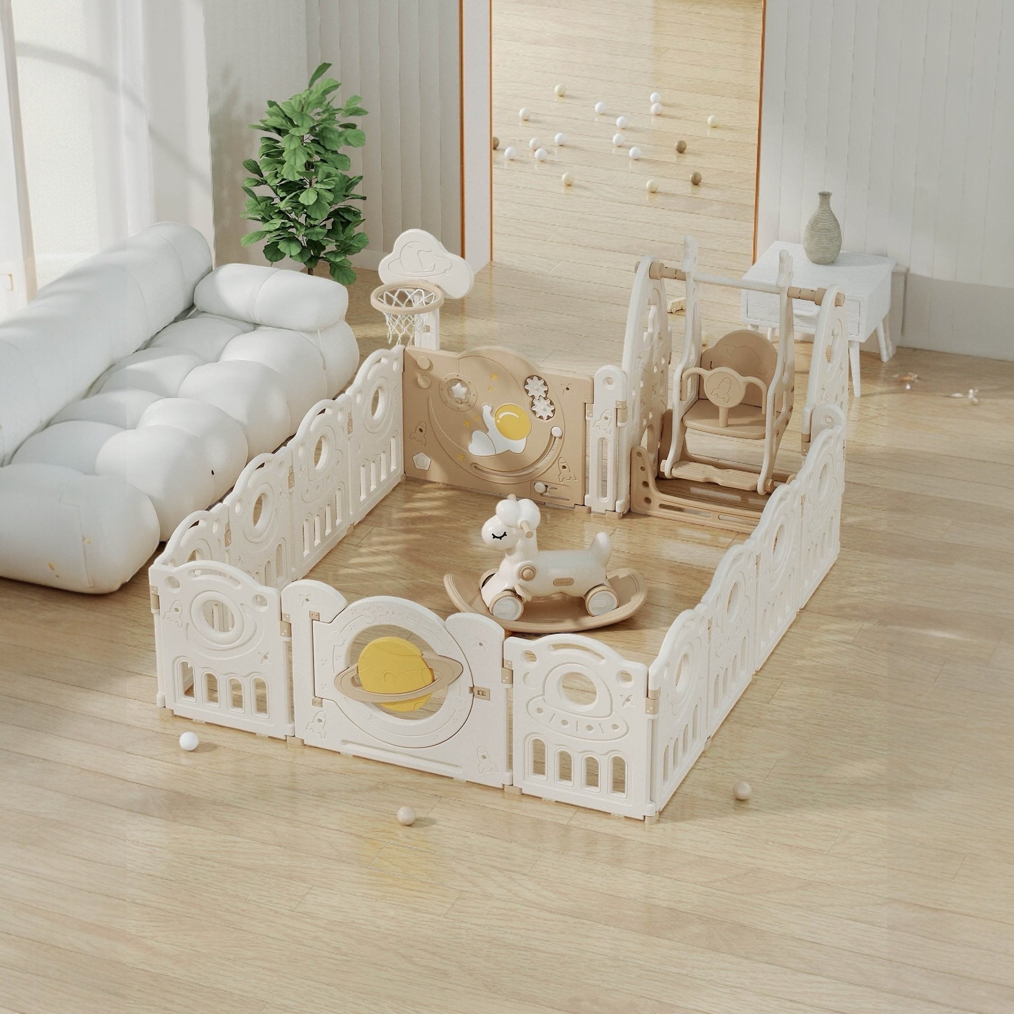 playpen 180x200 cm with gate and swing Australia