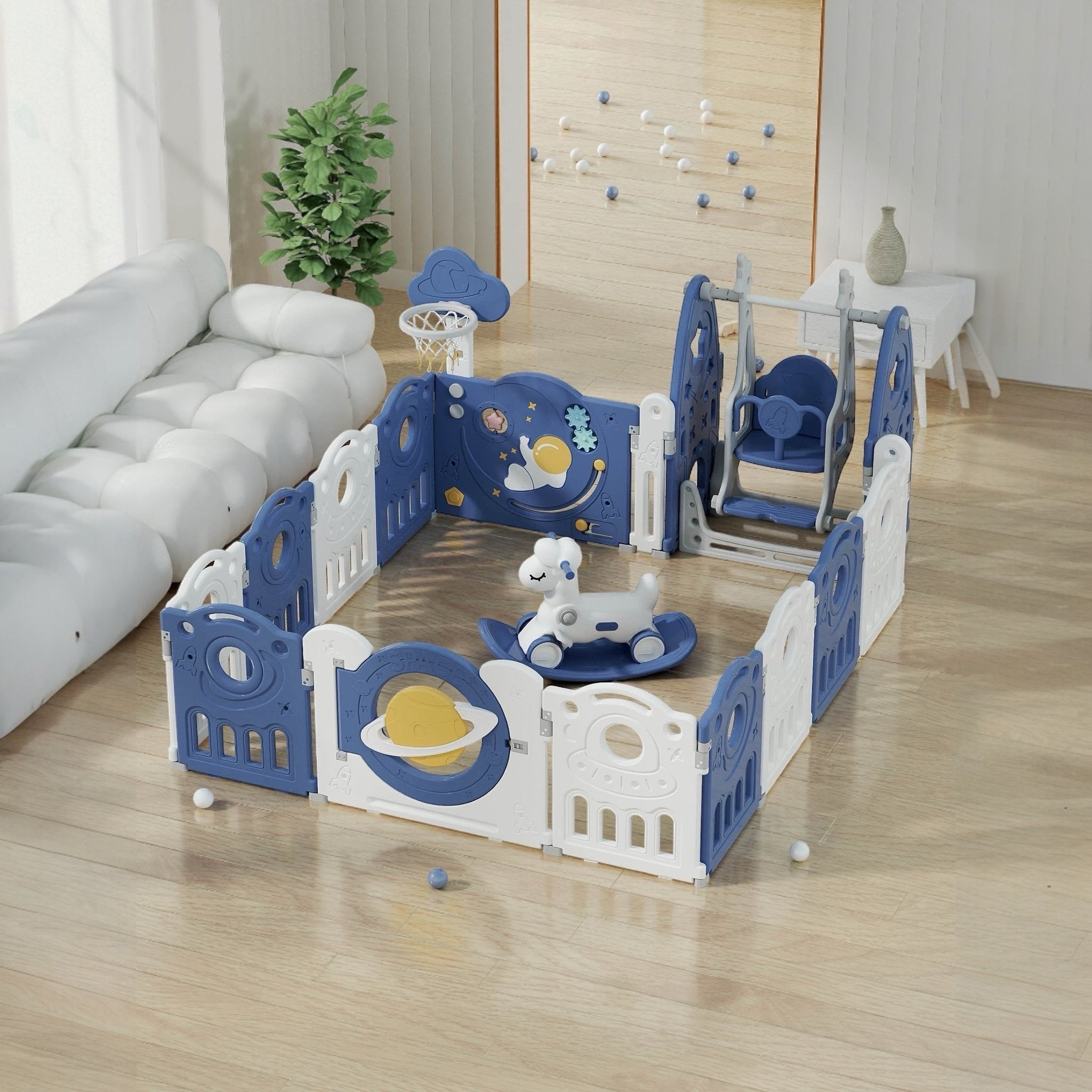 playpen 180x200 cm with gate and swing Australia