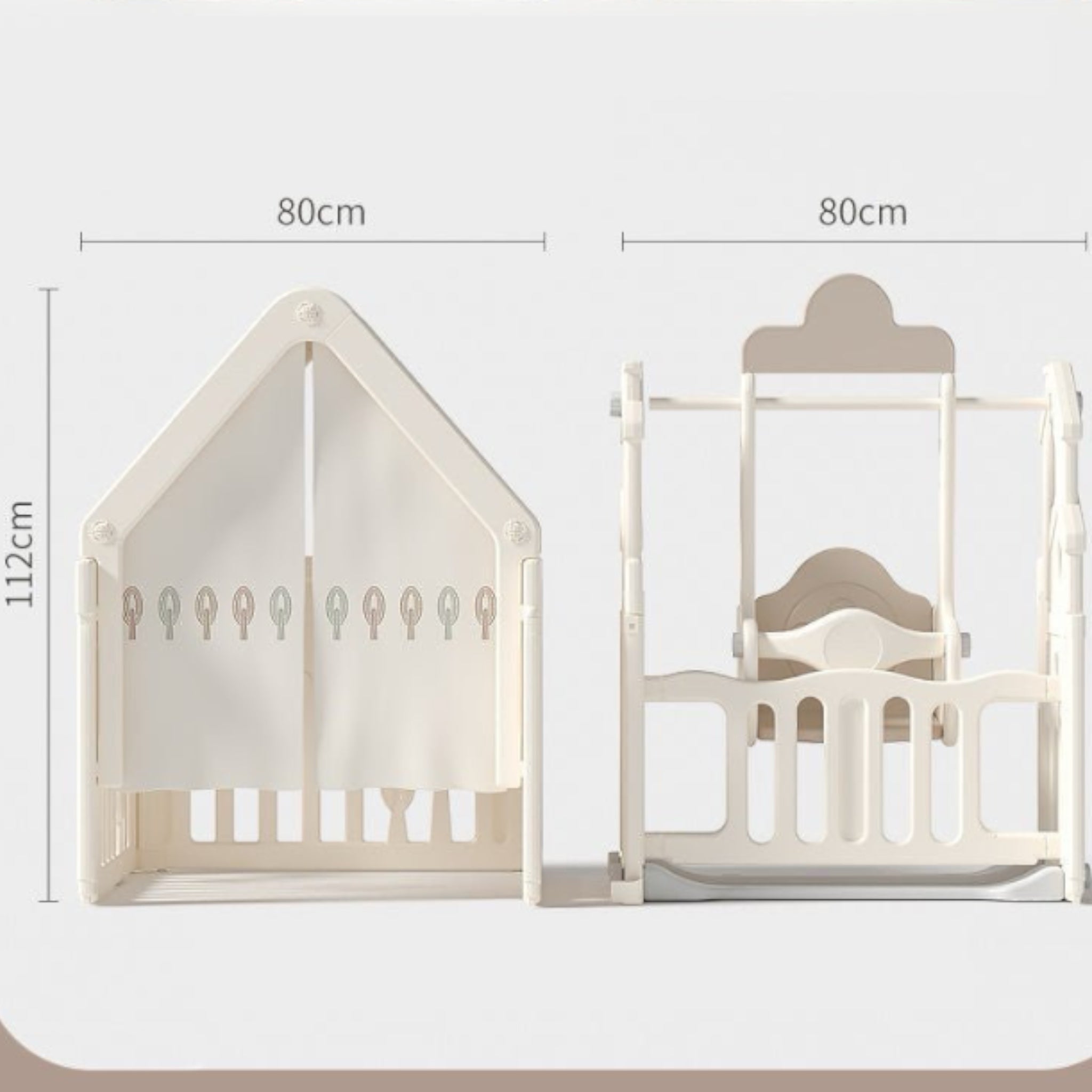 teddy bear playpen w small house glowing door bars Australia.