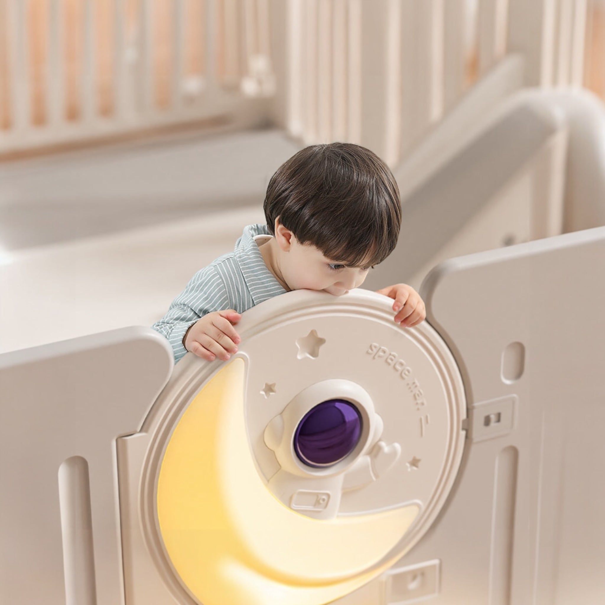 glowing space adventure playpen Australia