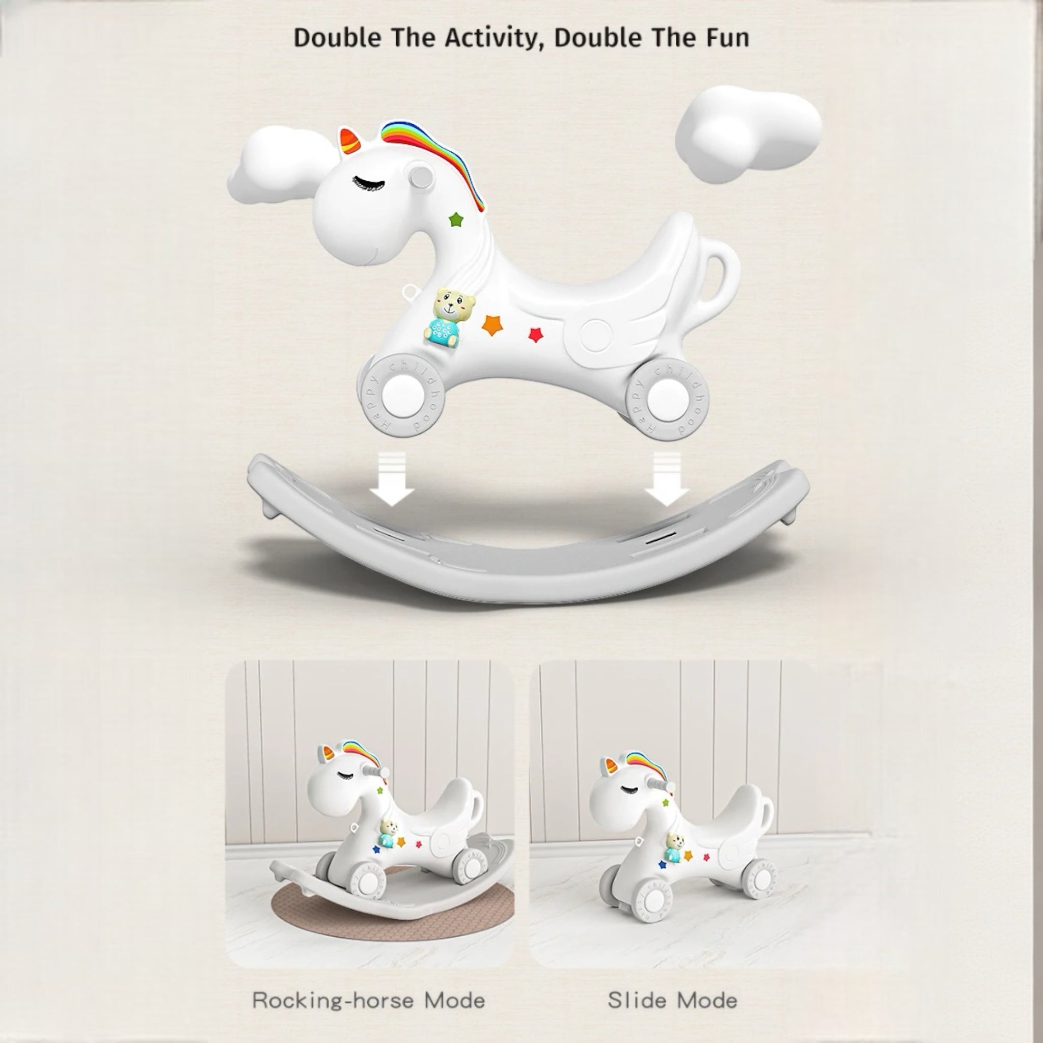 Unicorn Rocking Horse - Micky Mart