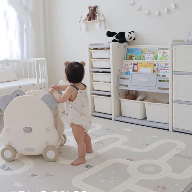 Bear 2 in 1 Not easy dirty Cabinet living room toys organiser storage rack dust - proof storage - Micky Mart