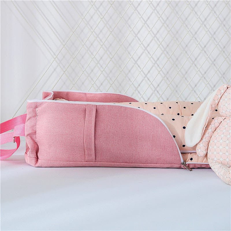 Portable Baby Nest With Pillow, Newborn Baby Lounger With Foldable Bag - Micky Mart