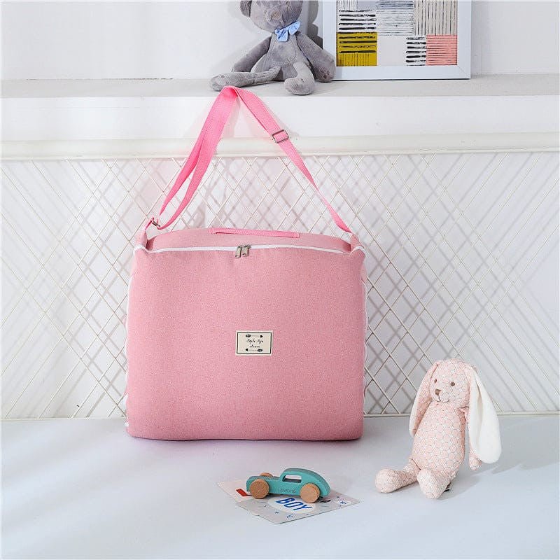 Portable Baby Nest With Pillow, Newborn Baby Lounger With Foldable Bag - Micky Mart