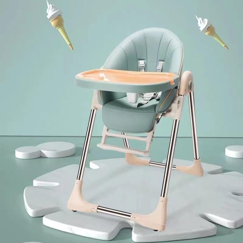 Adjustable baby high chair and feeding table – customizable height and tray design