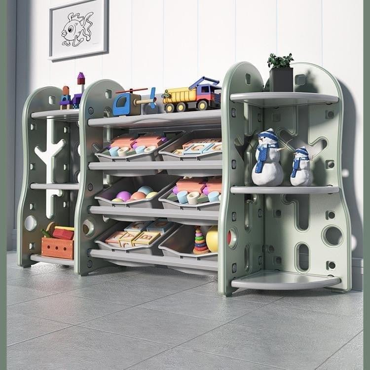 Children's Toy Shelf Bedroom Plastic Toy Self Children's Furniture Set Small Bookshelf - Micky Mart