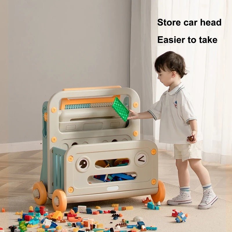 Multifunctional Building Block Kids Table And Chair With Toy Storage - Micky Mart