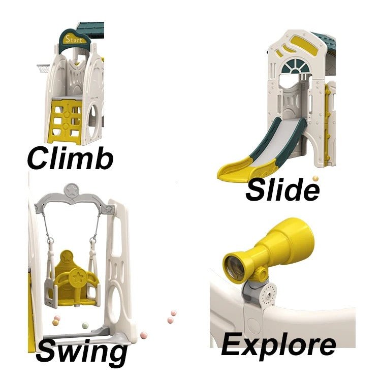 Children castle Giant Slide indoors and outdoors fun time - Micky Mart