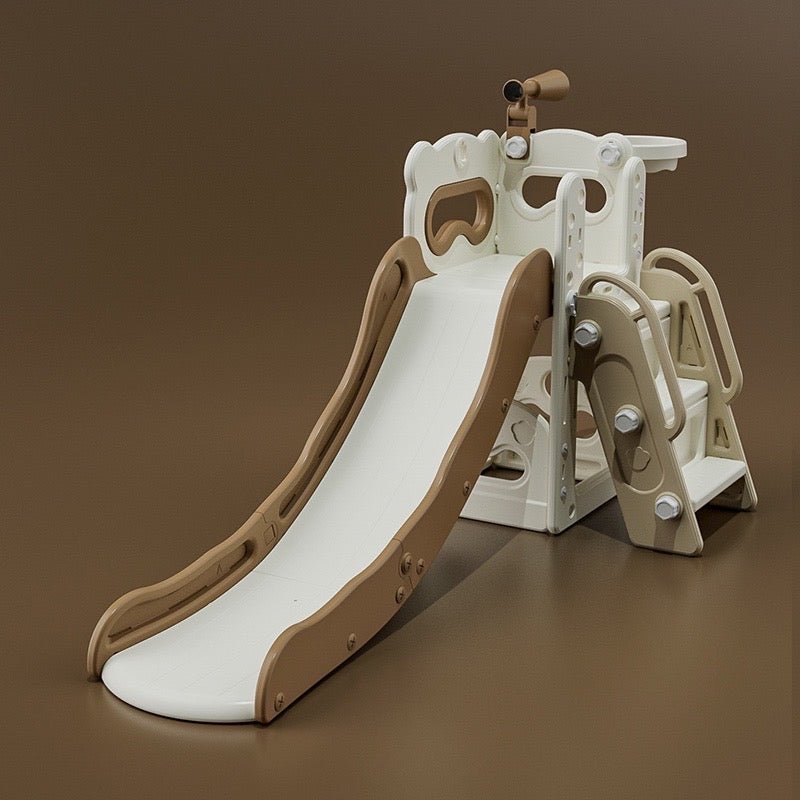 Bear 3 in 1 Slide & Swing Mocha Color Indoor And Outdoor - Micky Mart