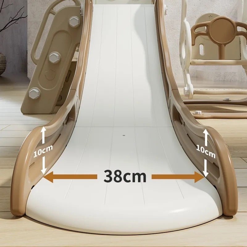 Bear 3 in 1 Slide & Swing Mocha Color Indoor And Outdoor - Micky Mart