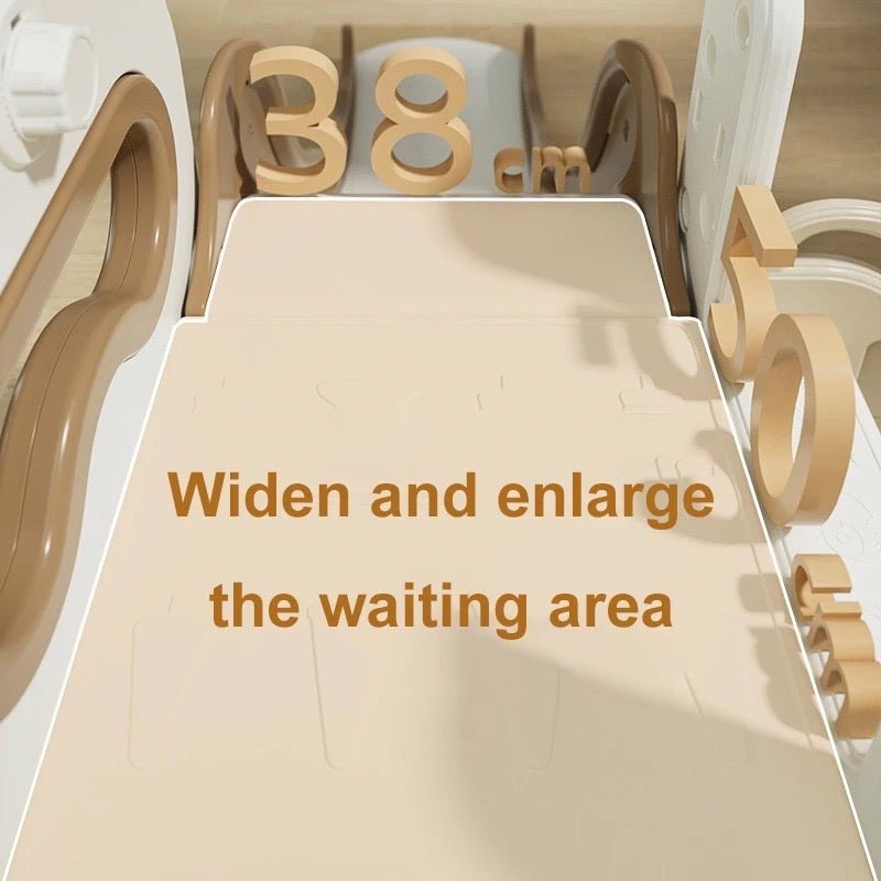 Bear 3 in 1 Slide & Swing Mocha Color Indoor And Outdoor - Micky Mart