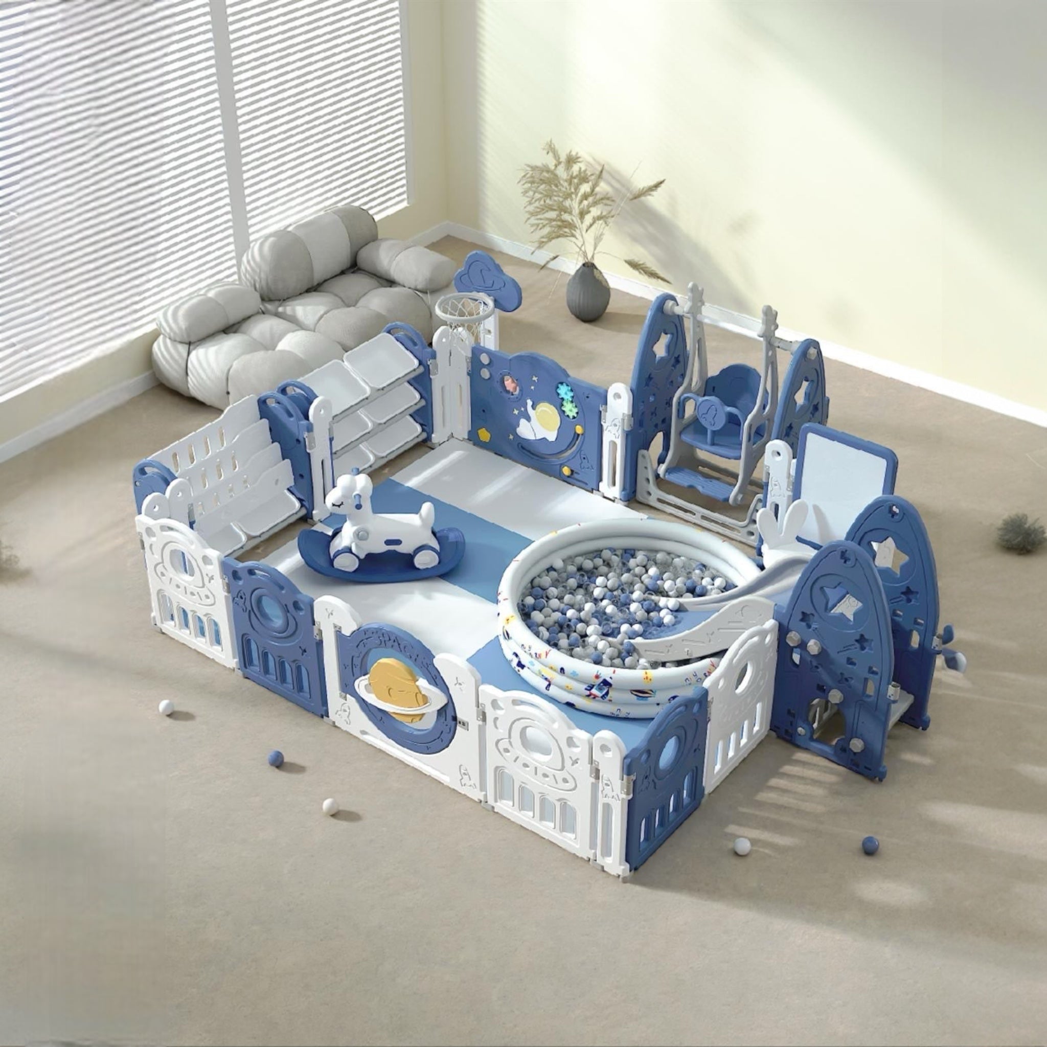 Multi-Combination Luxury Baby Play Yard Safety Plastic Fence Kids Large Playpen Portable Playground For Children Indoor