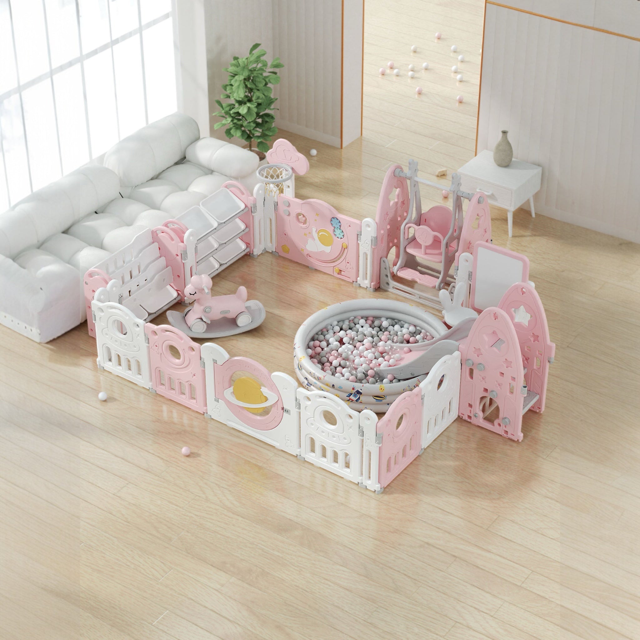Multi-Combination Luxury Baby Play Yard Safety Plastic Fence Kids Large Playpen Portable Playground For Children Indoor