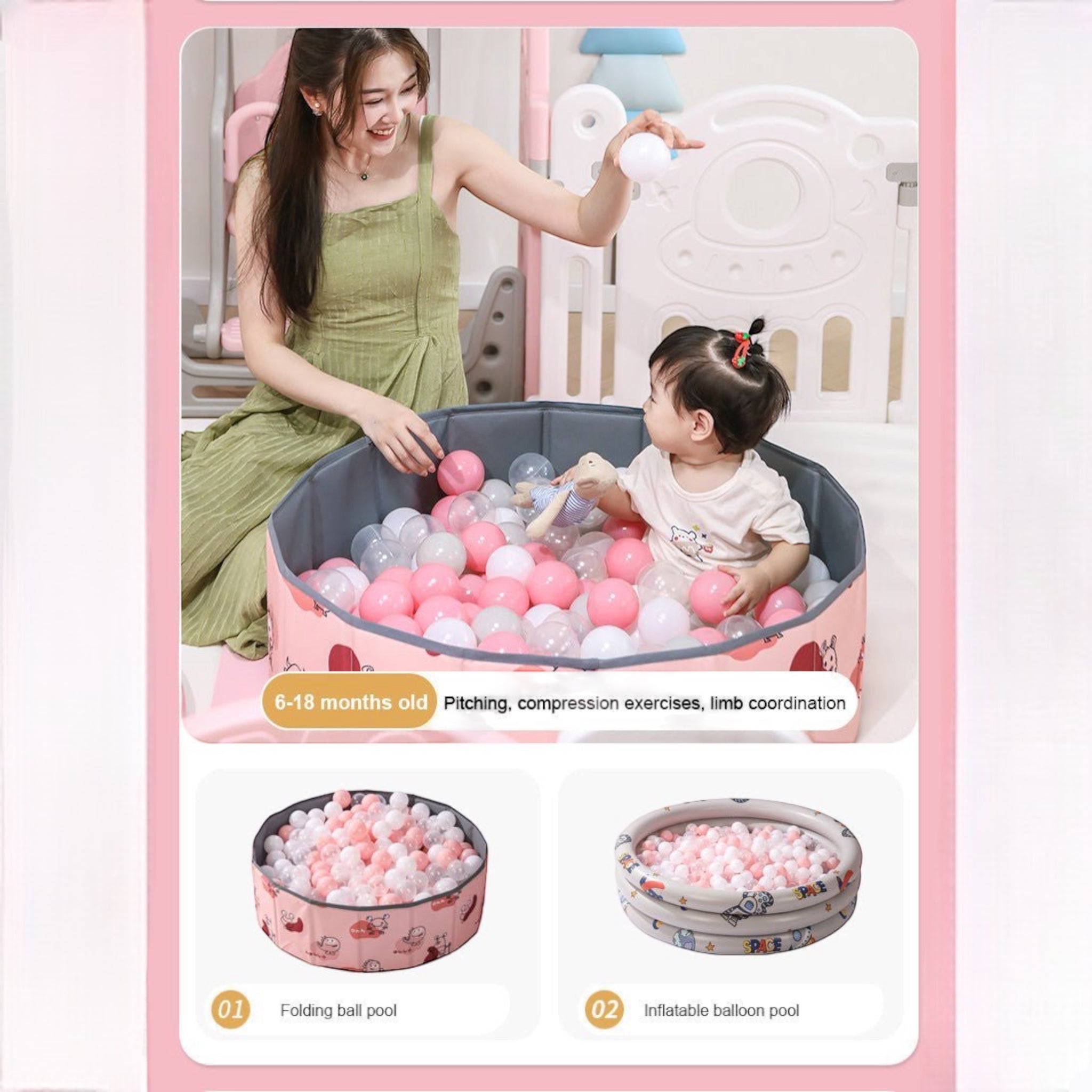 Multi-Combination Luxury Baby Play Yard Safety Plastic Fence Kids Large Playpen Portable Playground For Children Indoor
